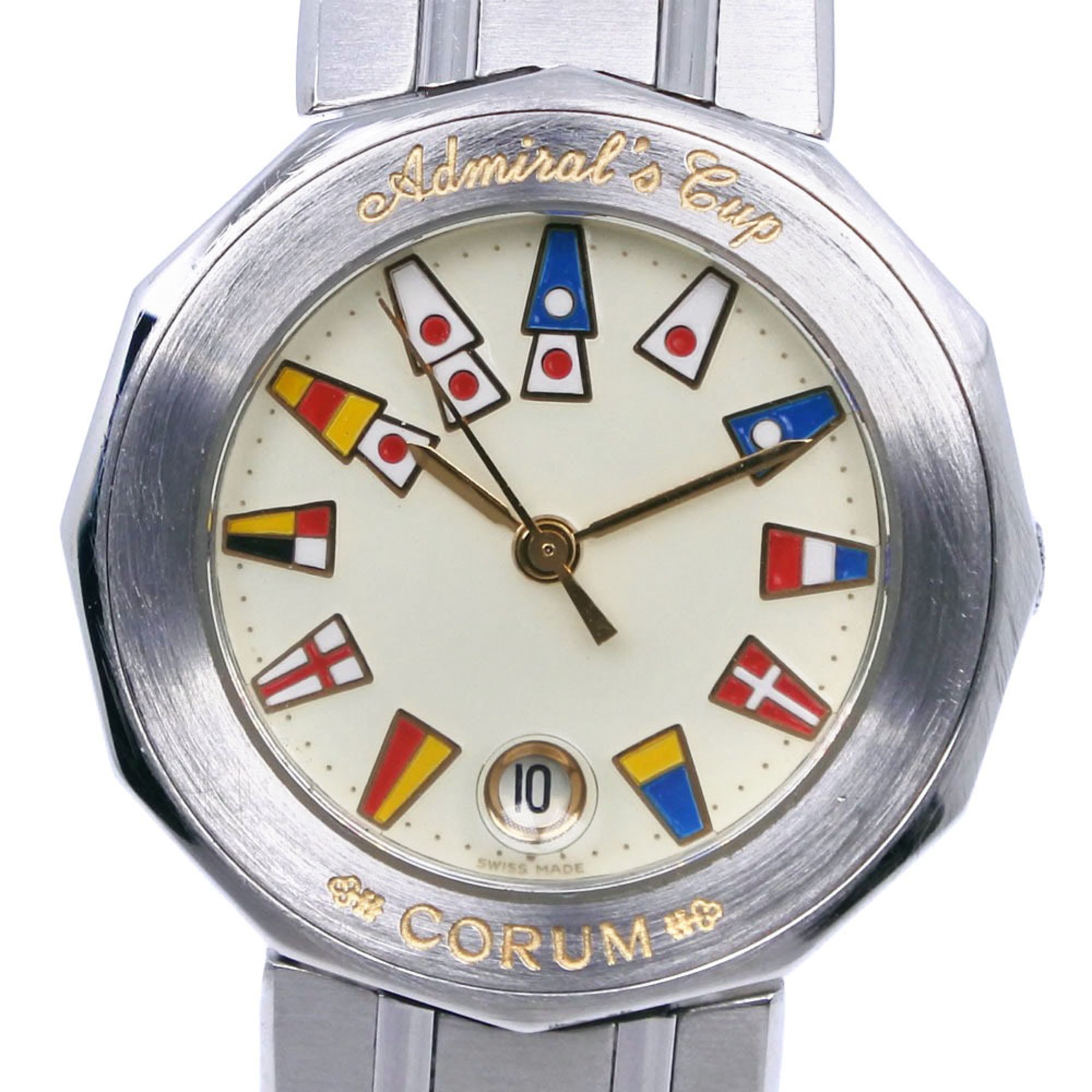 Corum Admiral's Cup Watch 39.610.20V50B Stainless Steel Quartz Analog