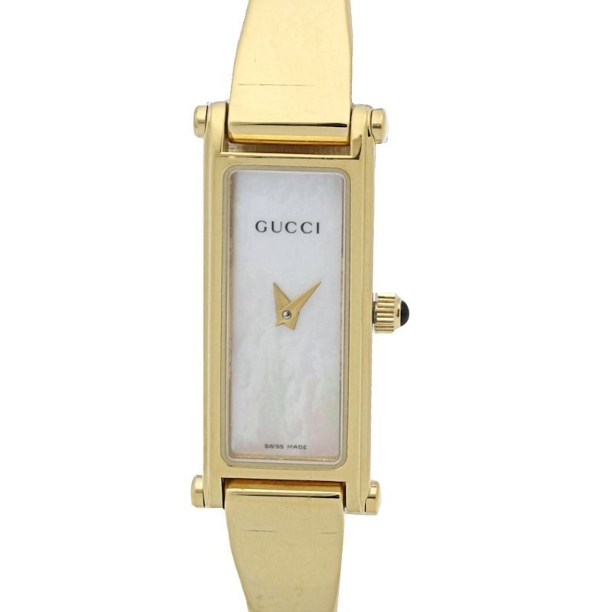 Gucci Bangle 1500L White Dial 12mm Watch