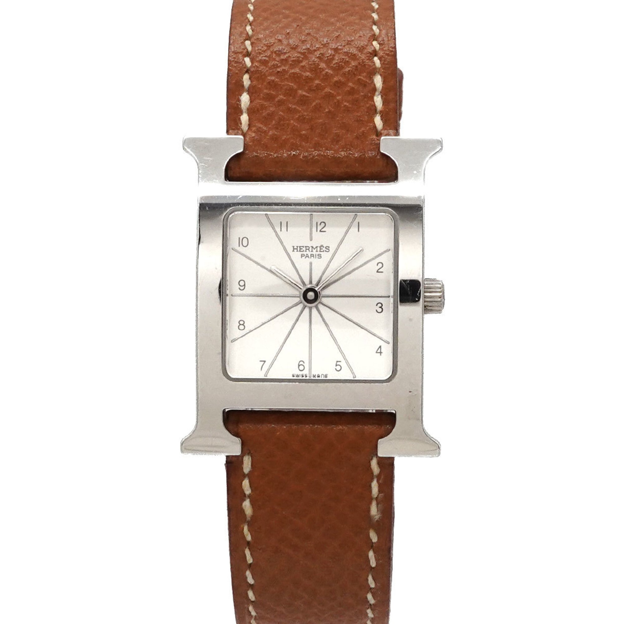 Hermes H- HH1 210 Wo Silver Quartz H