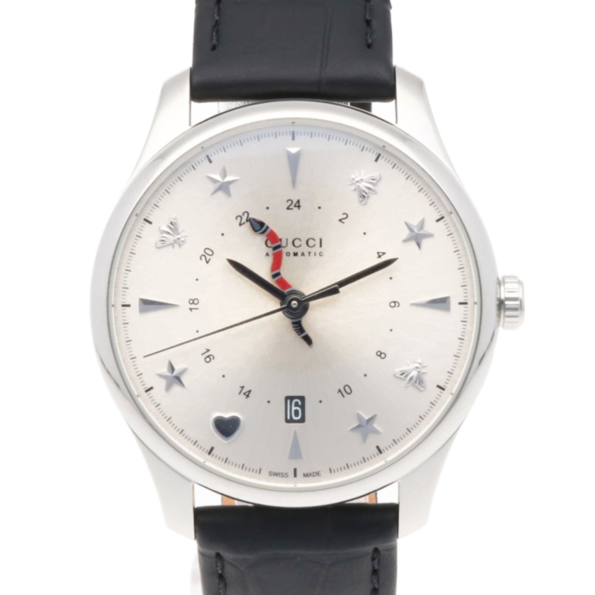 Gucci G-Timeless 126.3 Silver Dial 39mm Watch