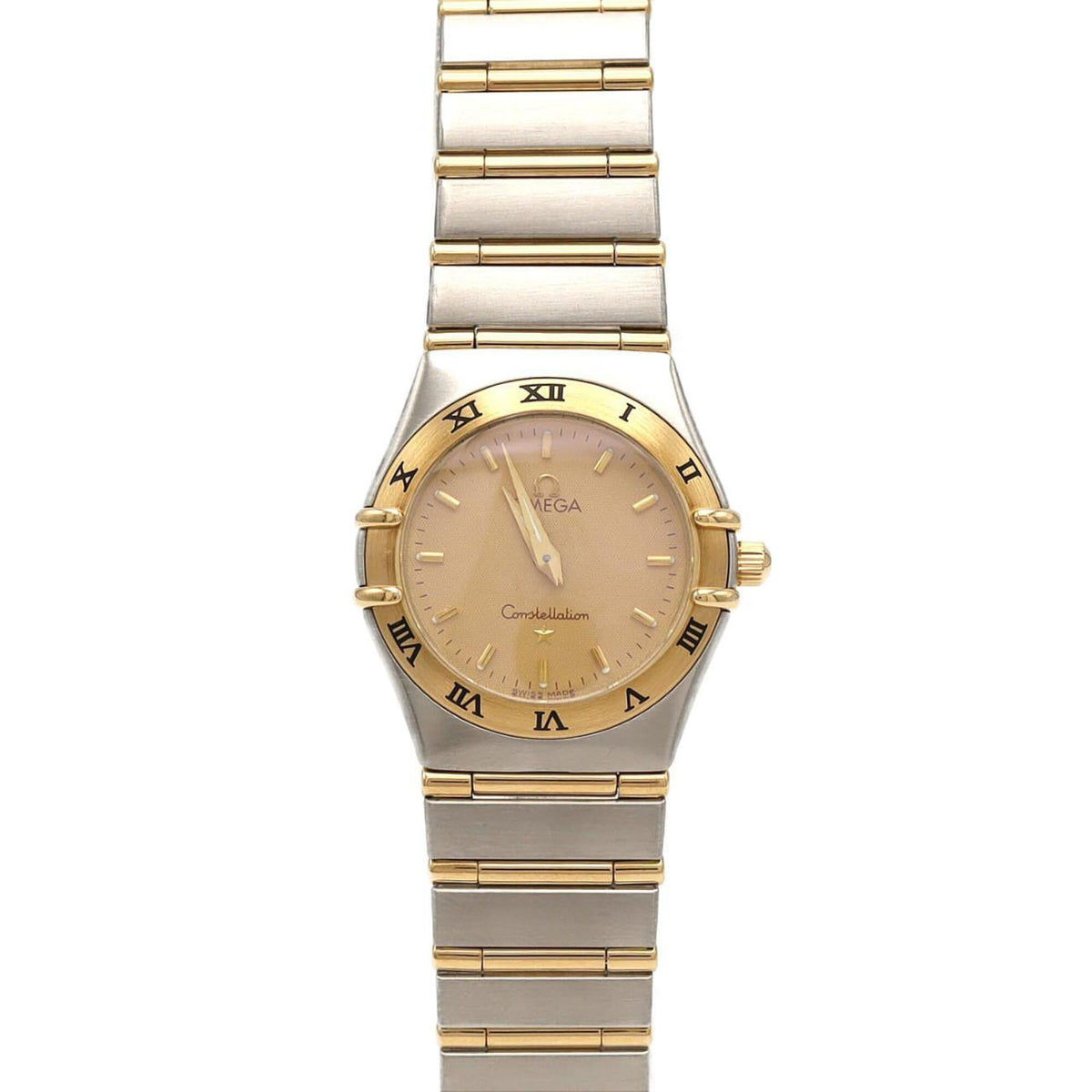 Omega Constellation 1272.1 horloge met gouden wijzerplaat, 25 mm