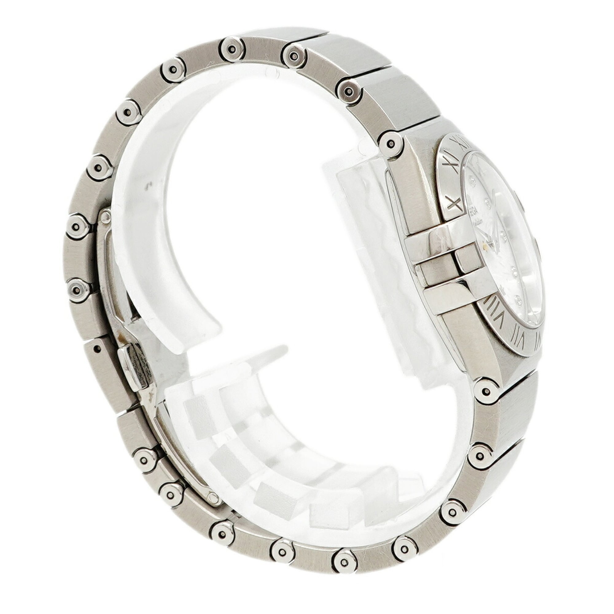 Omega Constellation Plume Diamond 123.10.27.60.55.004 White Dial Wo