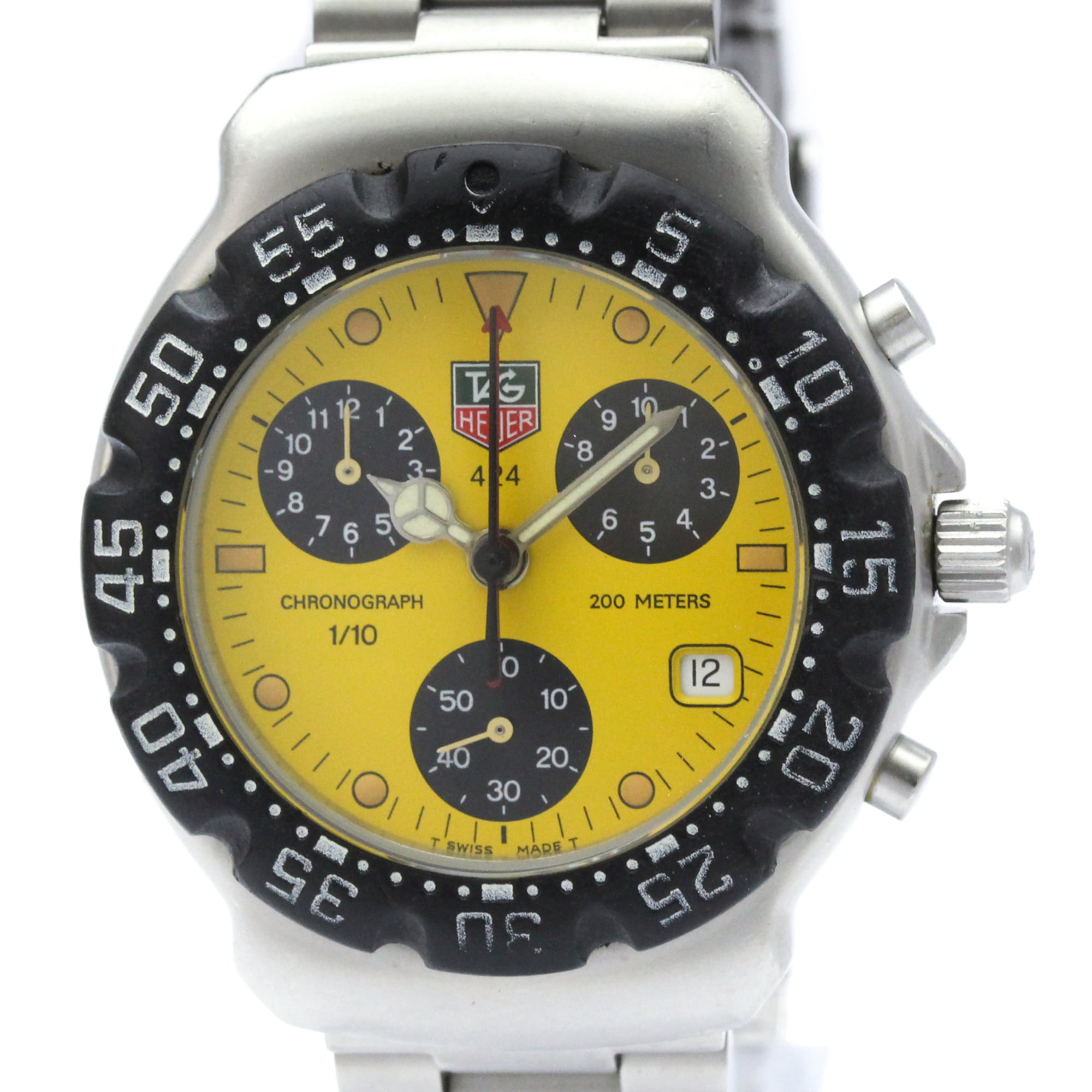 TAG Heuer Formula 1 CA1212 Yellow Dial 38mm Watch