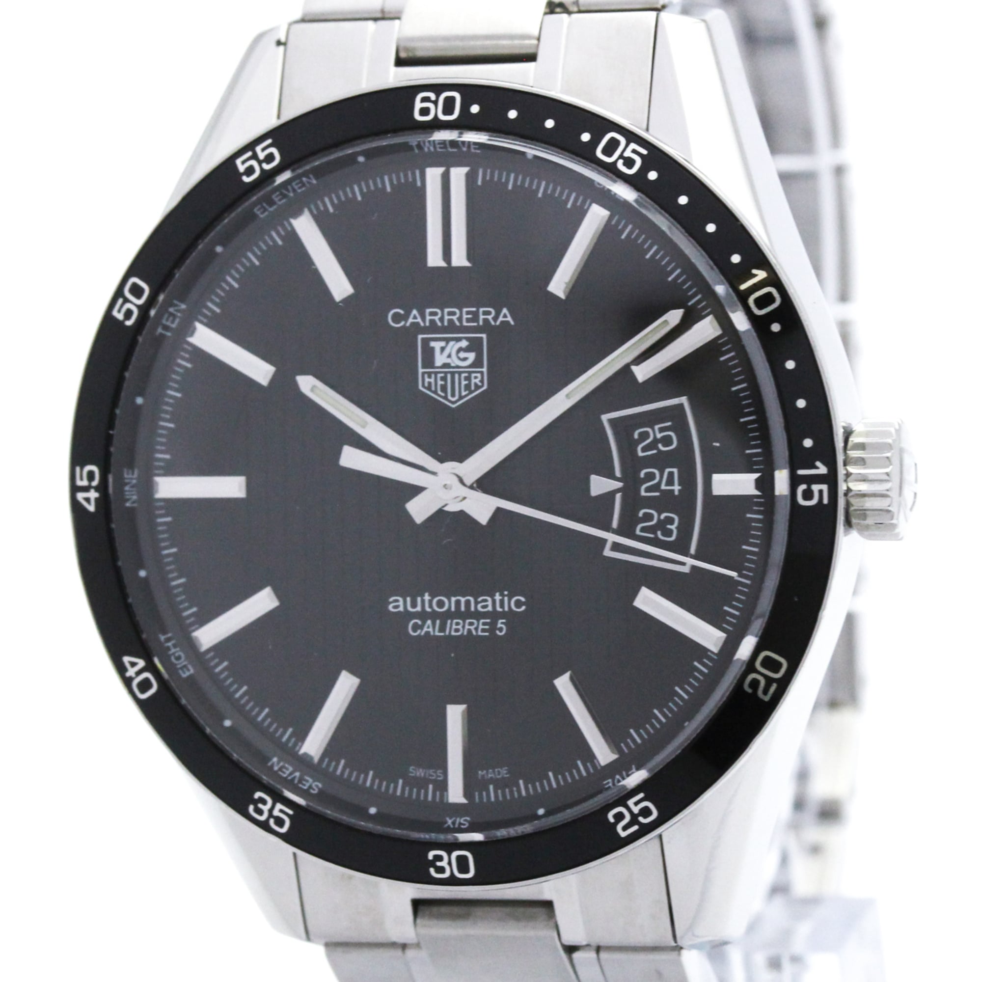 TAG Heuer Carrera WV211M Black Dial 39mm Watch