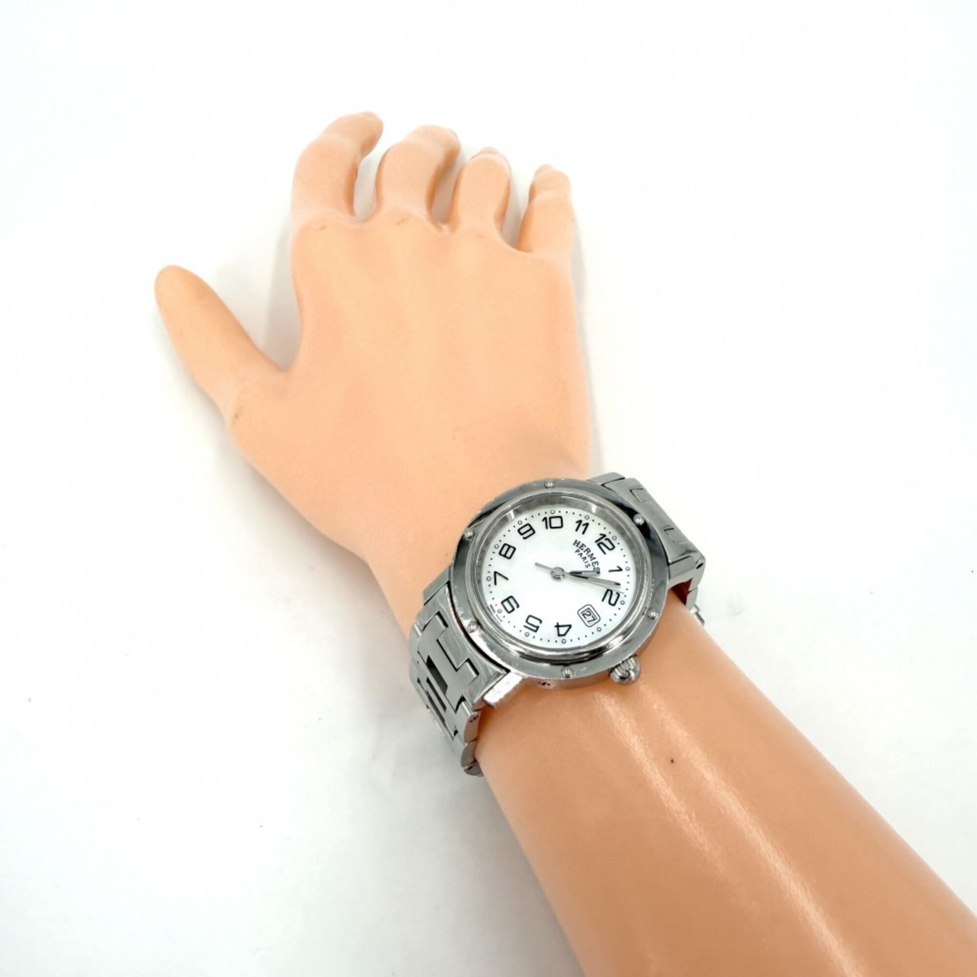 Montre Hermes Clipper CL6.410 Blanc avec cadran de 31 mm