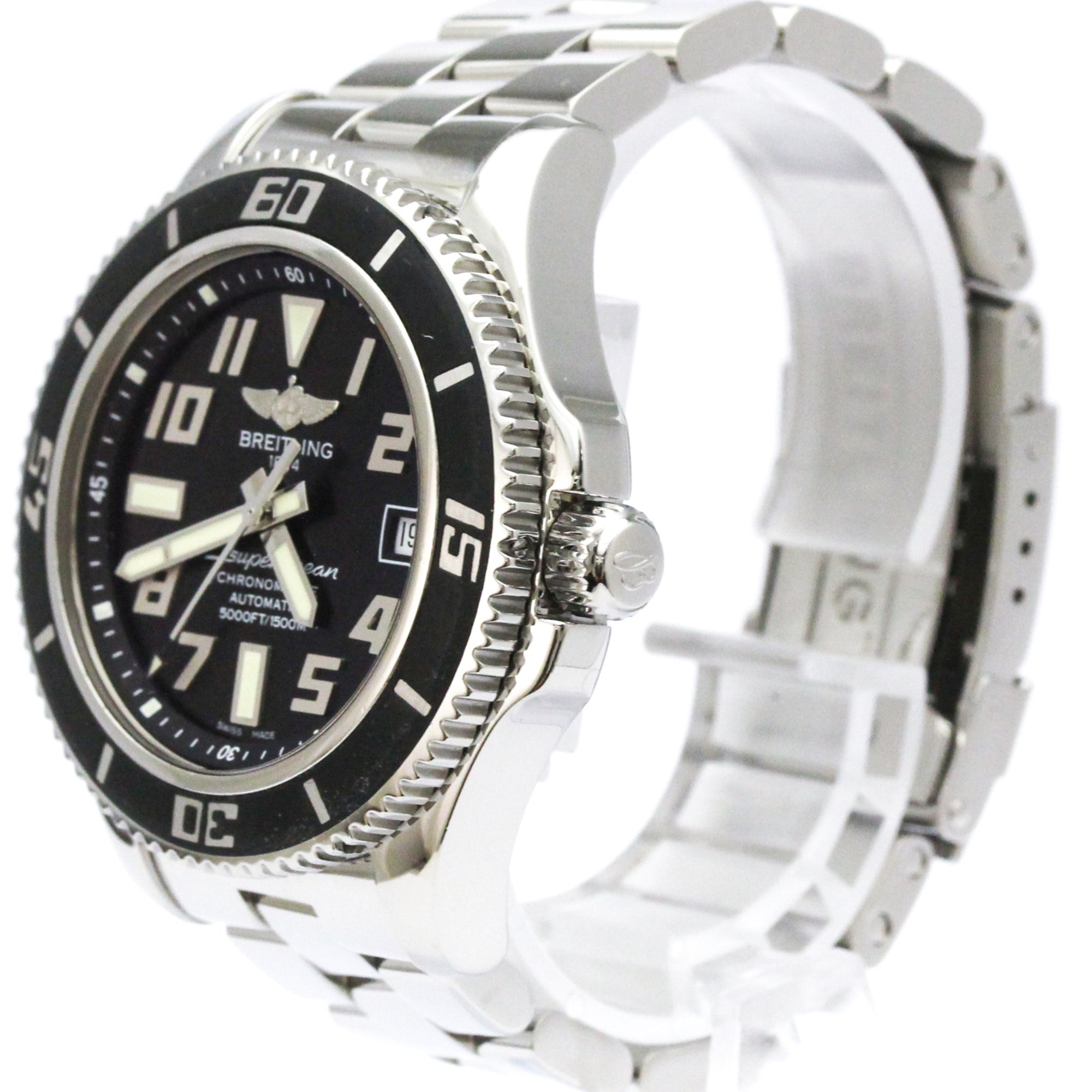 Breitling Superocean A17364 Black Dial 42mm Watch