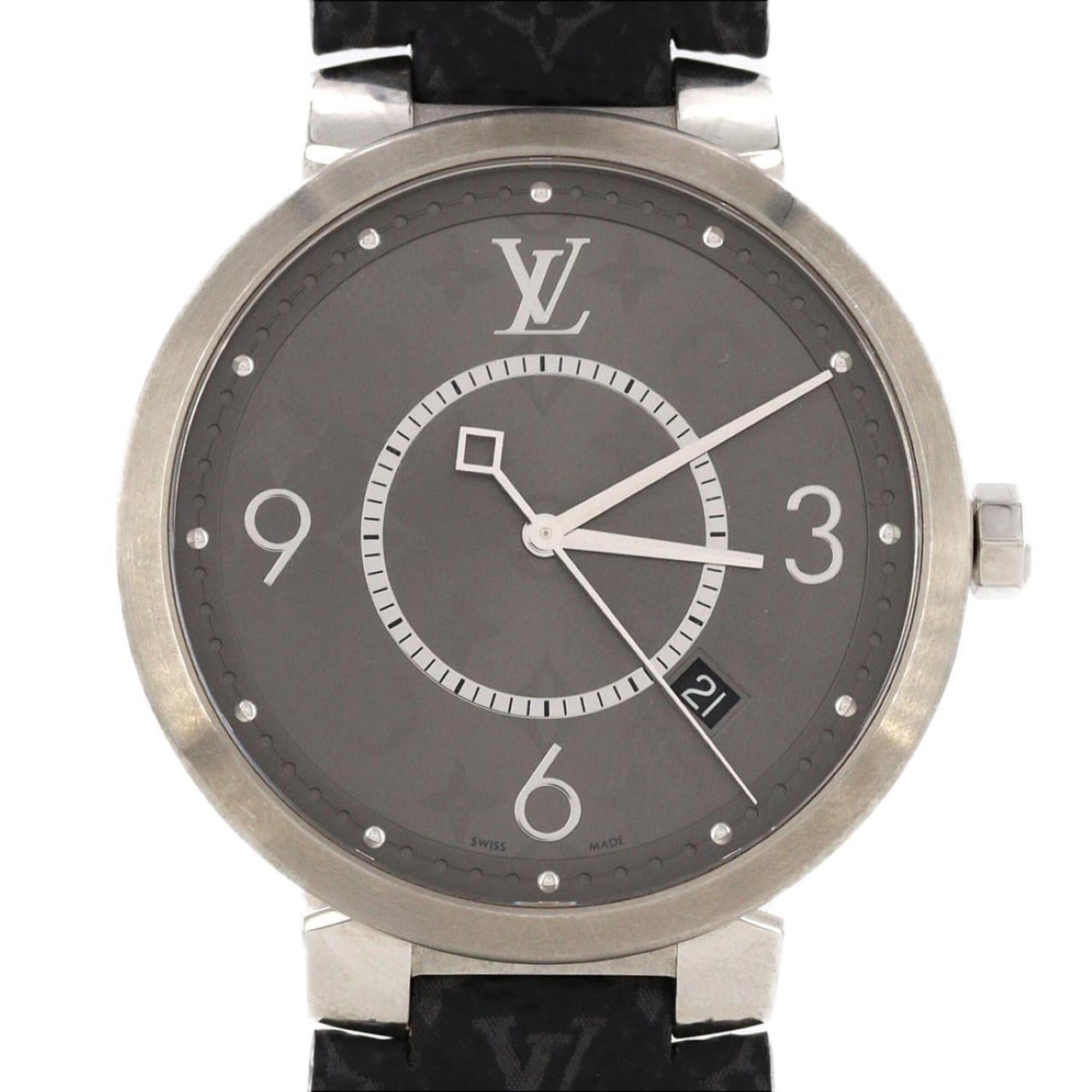Louis Vuitton Tambour Q1DM0 Grey Dial 39mm Watch