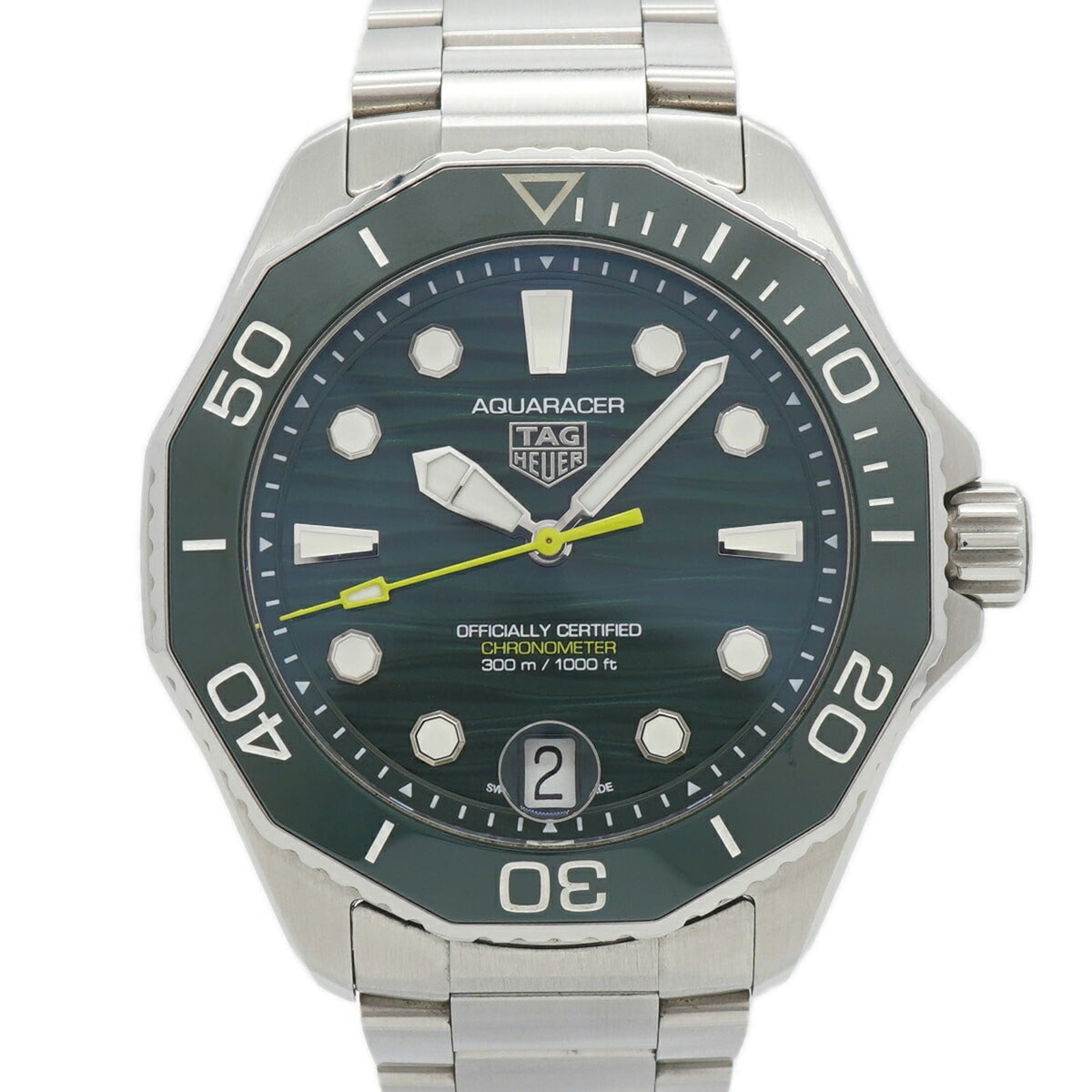 TAG Heuer Aquaracer Professional WBP5116 Green Dial 42mm Watch