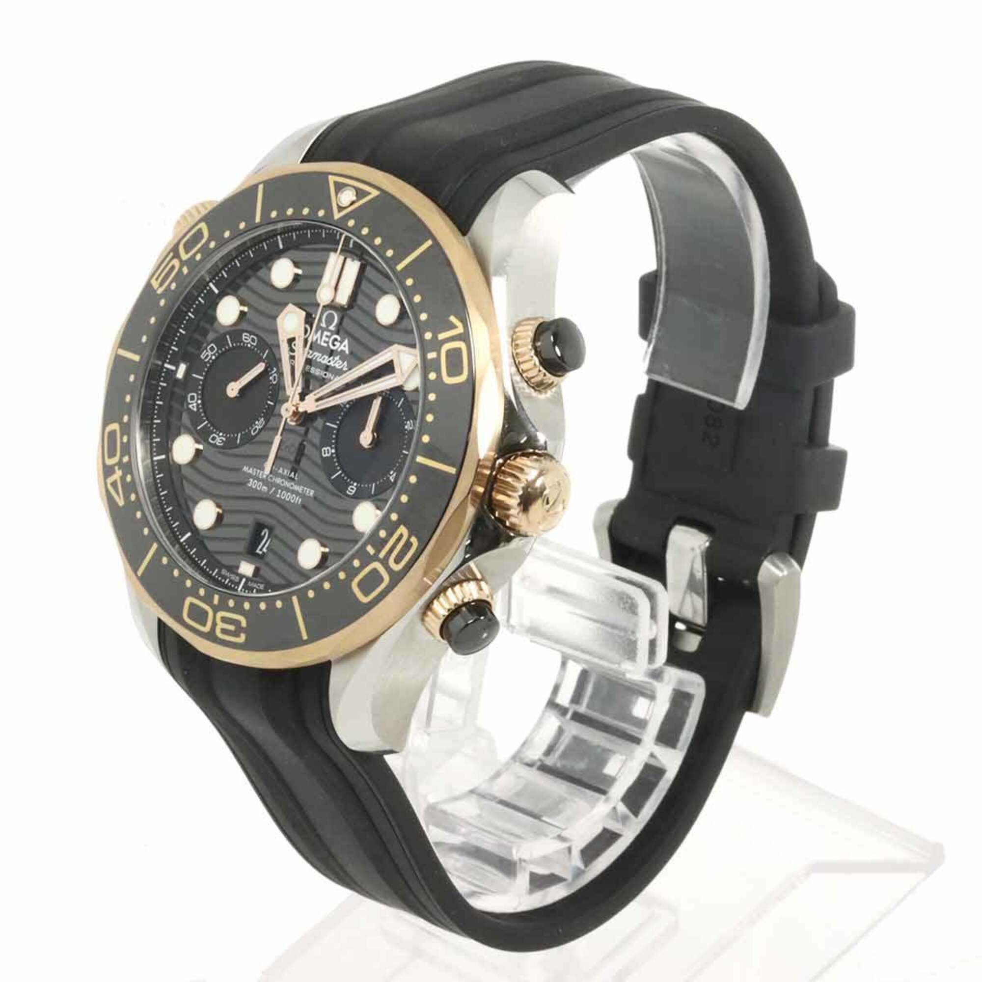 Omega Seamaster Diver 300 Co-Axial Master Chronometer Two-Tone 210 22 44 51 01 001 Date 18K Pink Gold Automatic