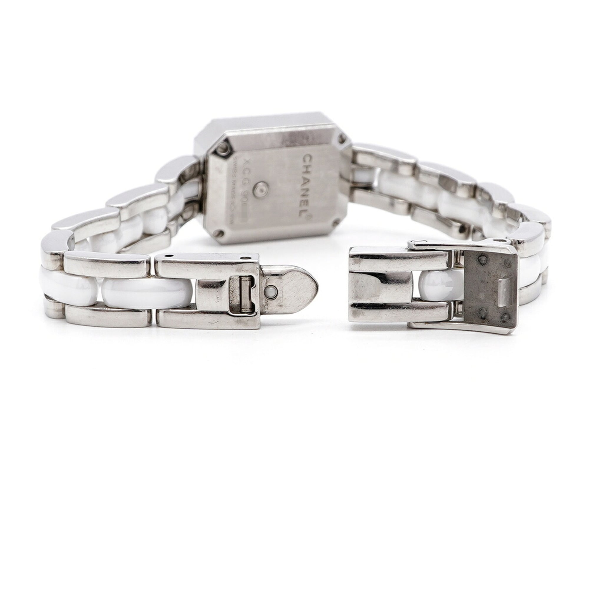 Montre Chanel Première Ceramic Diamond H2132 Blanc avec cadran de 15 mm