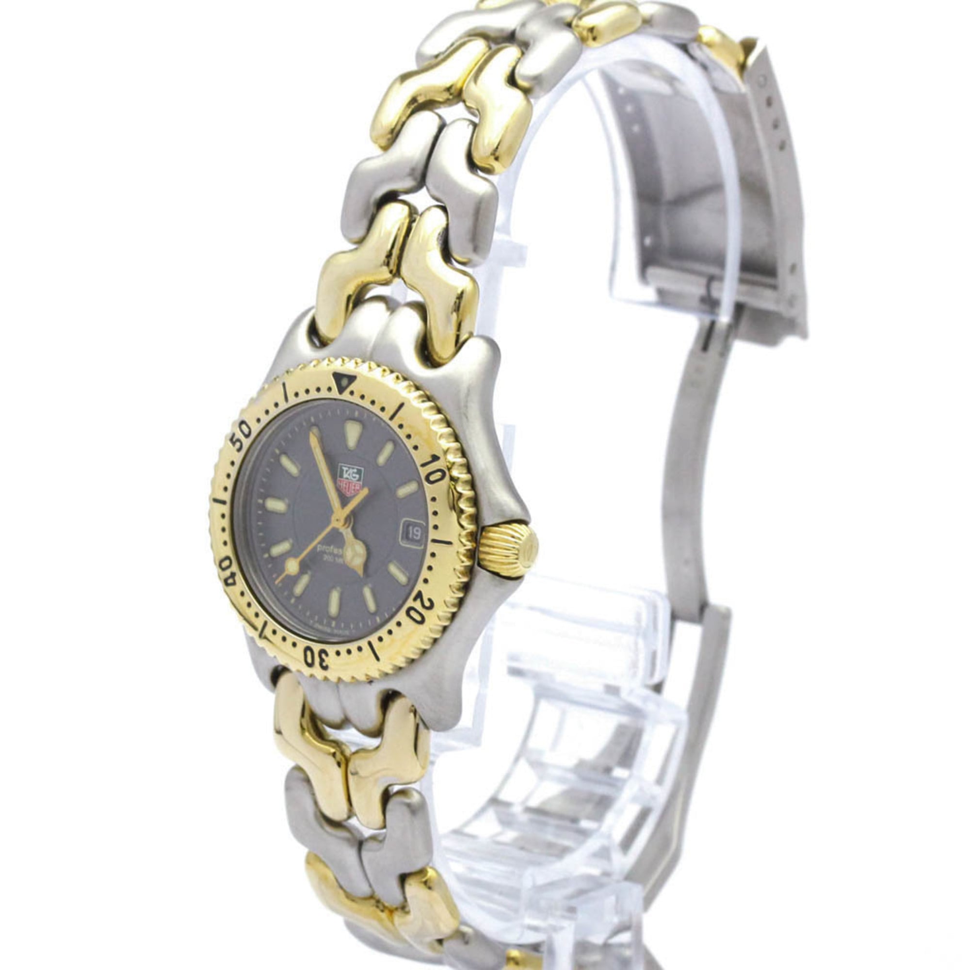 TAG HEUER Sel 200M Gold Plated Steel Ladies Watch WG1320 Polished