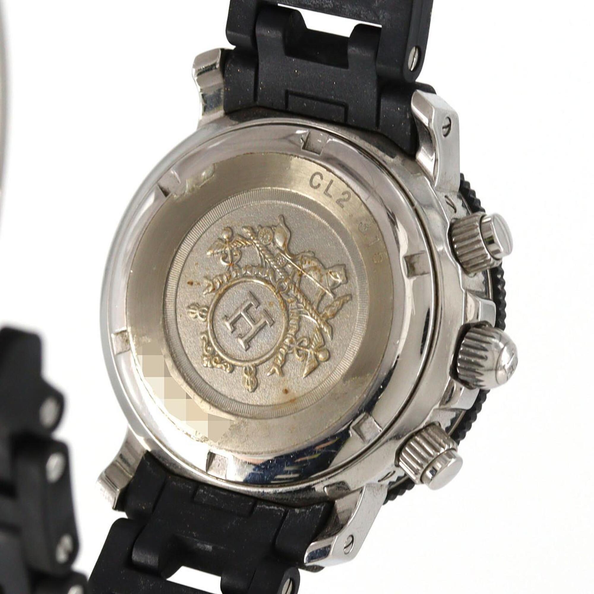 Hermes Clipper Diver Chronograph CL2.315 – Quarzuhr aus Edelstahl und Kautschuk