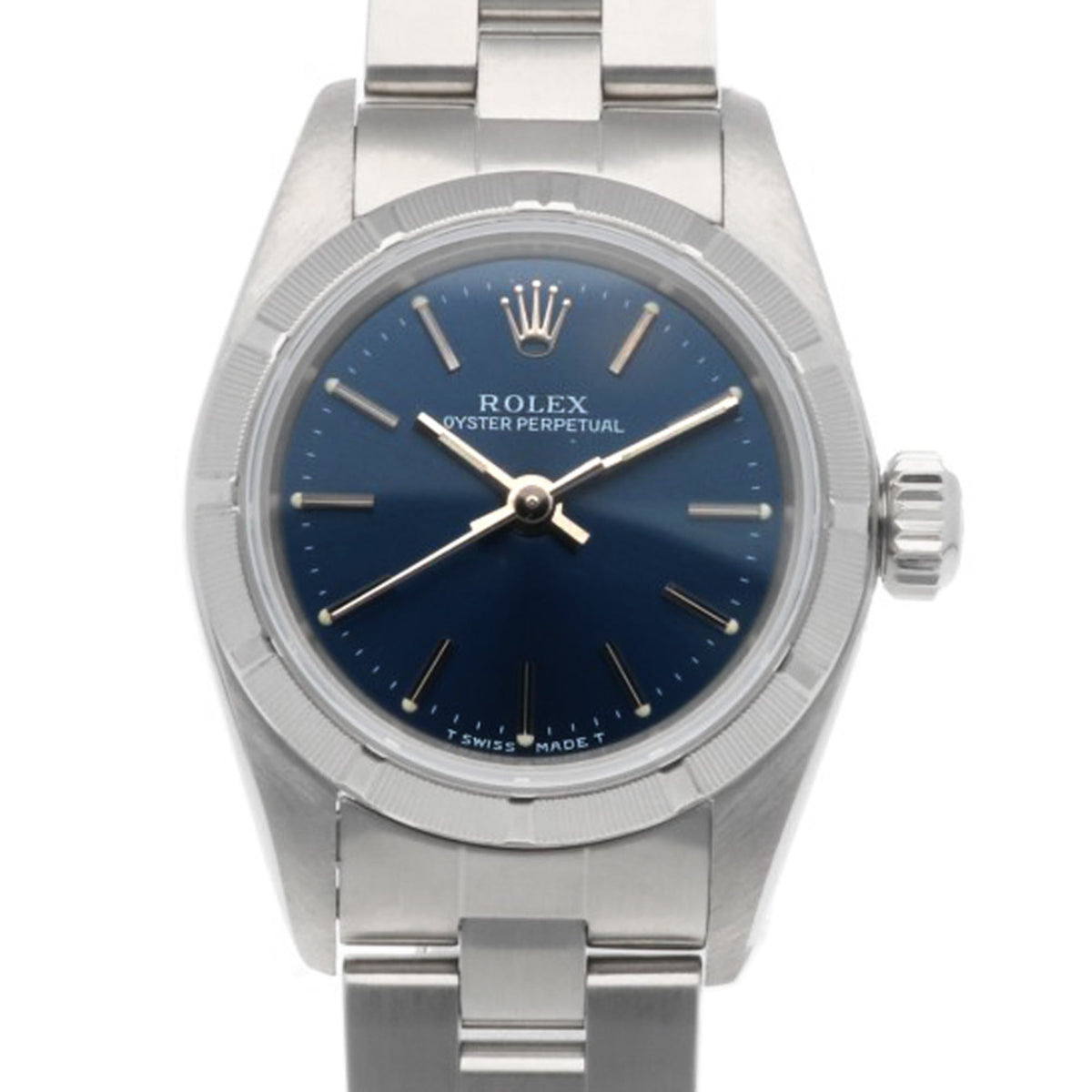Rolex Oyster Perpetual 67230 met zilveren wijzerplaat, 24 mm