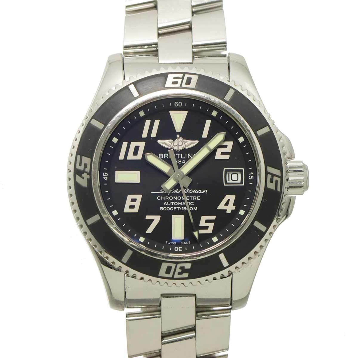 Breitling Superocean A17364 Black Dial 42mm Watch