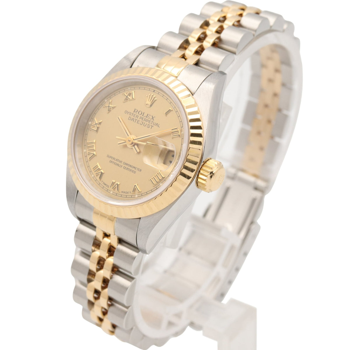 Rolex Datejust S-series 18K ( 69173 Champagne, Gold Dial 26mm Watch