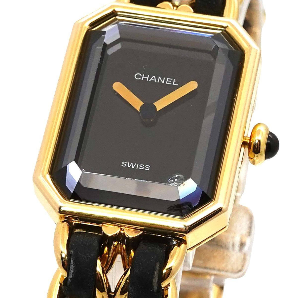 Chanel Première Large Size H0001 Black Dial 20mm Watch