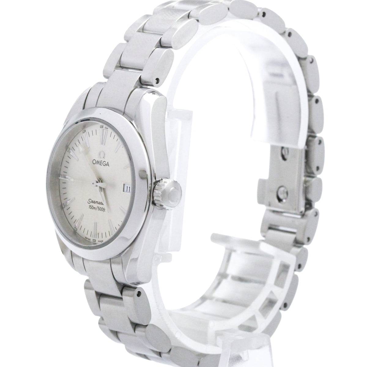 Omega Seamaster 2577.3 horloge met zilveren wijzerplaat, 29 mm