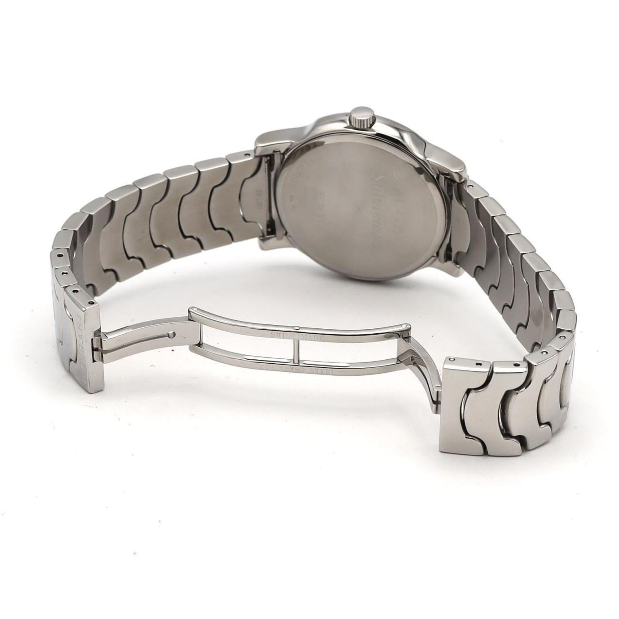 Bvlgari Bulgari Solotempo ST35S/ST35C5SSD, graues Zifferblatt, 35 mm Uhr