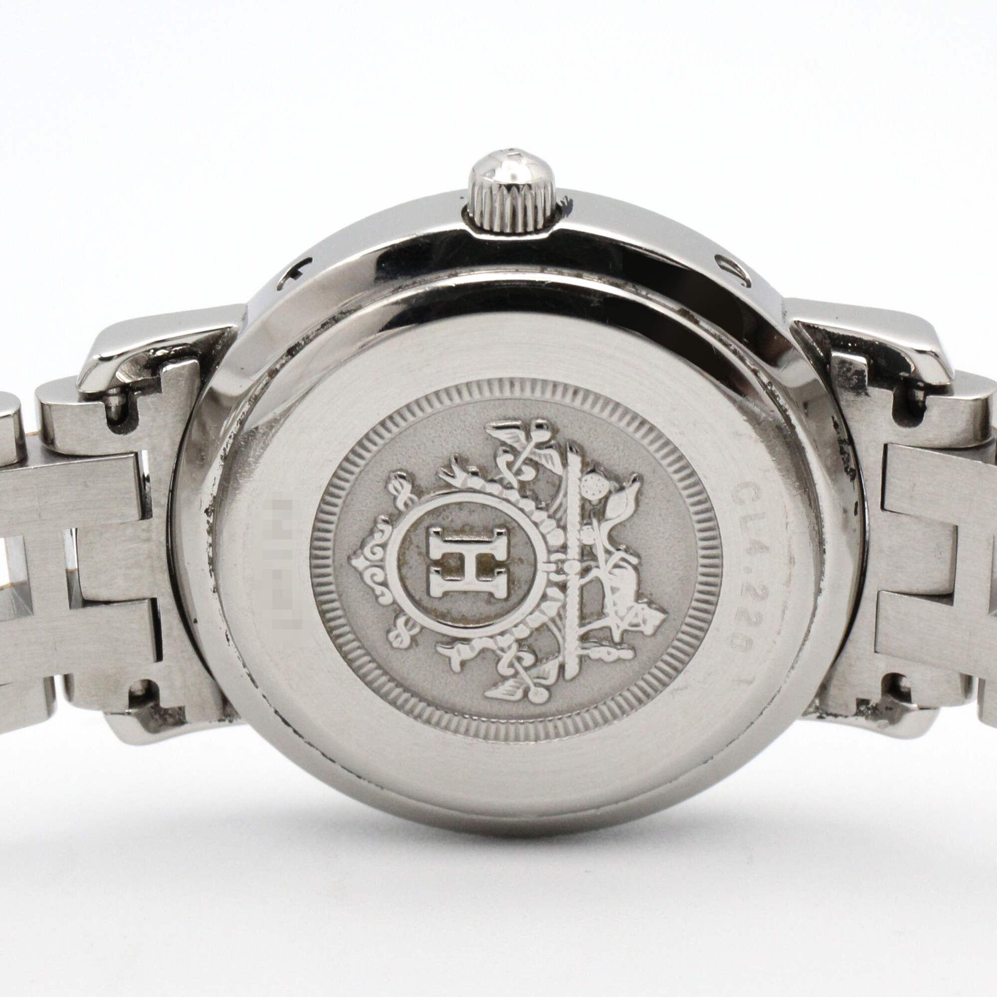 Hermes Clipper Gold Plated Stainless Steel Wo White CL4.220
