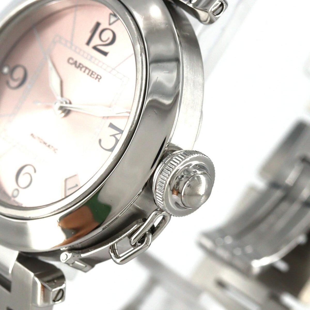 Cartier Pasha C W31075M7 Rosa Zifferblatt 35 mm Uhr