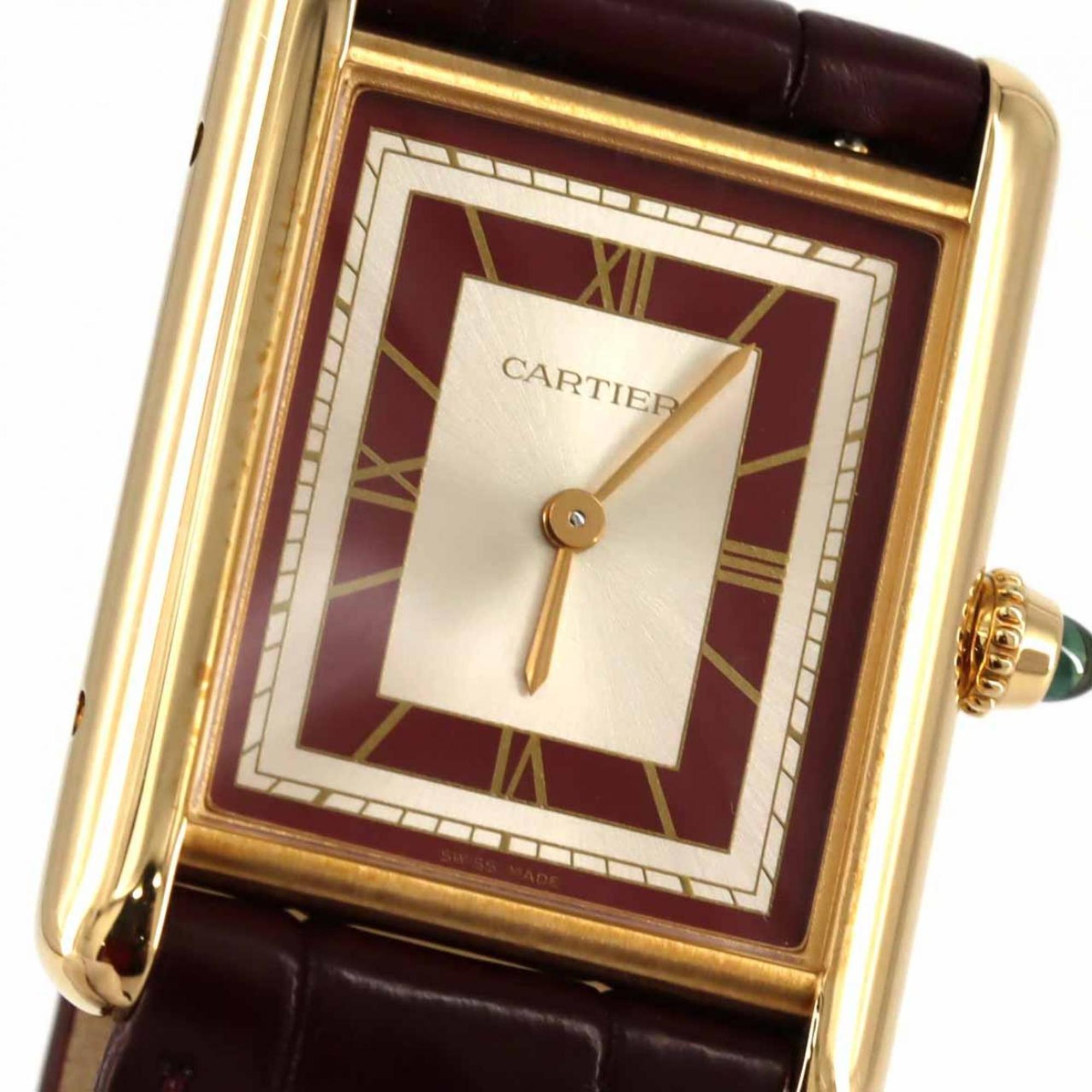 Cartier Tank Louis MM YG WGTA0059 horloge met handopwinding