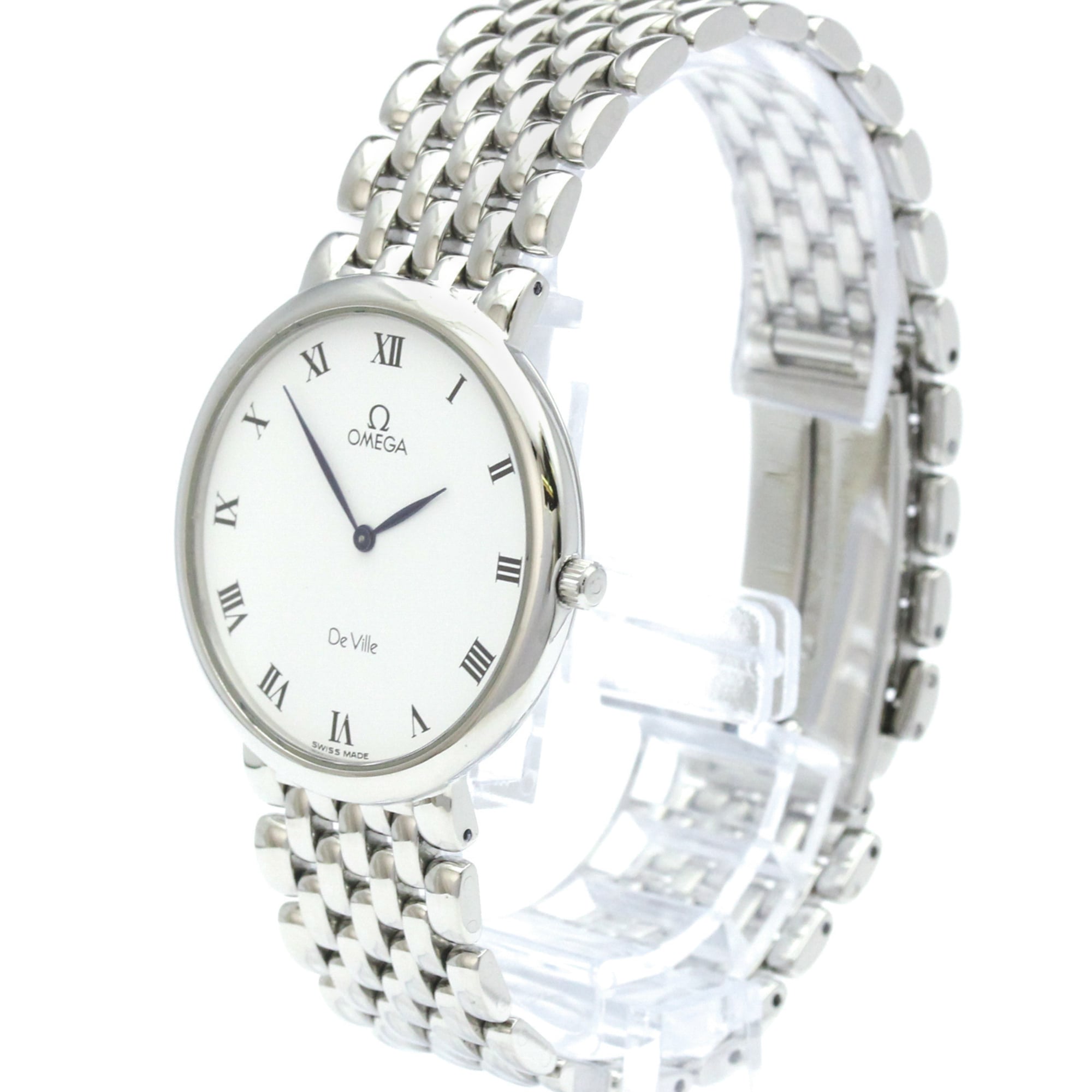 Montre Omega De Ville 3952378, cadran argenté, 32 mm