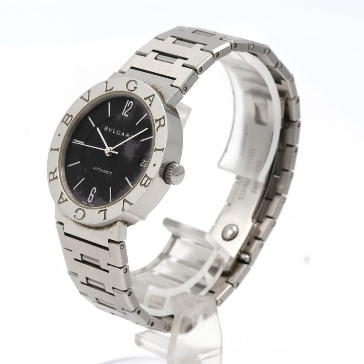 Bvlgari Bulgari BB33SSAUTO/BB33SSD/AT Black Dial 33mm Watch