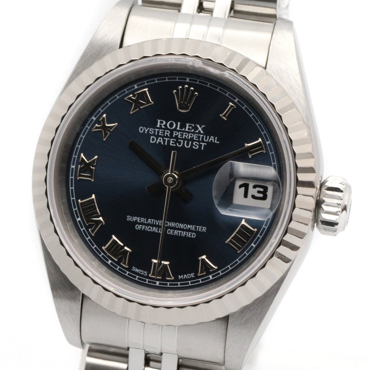 Rolex Datejust T-series 18K 69174 Blue Dial 26mm Watch