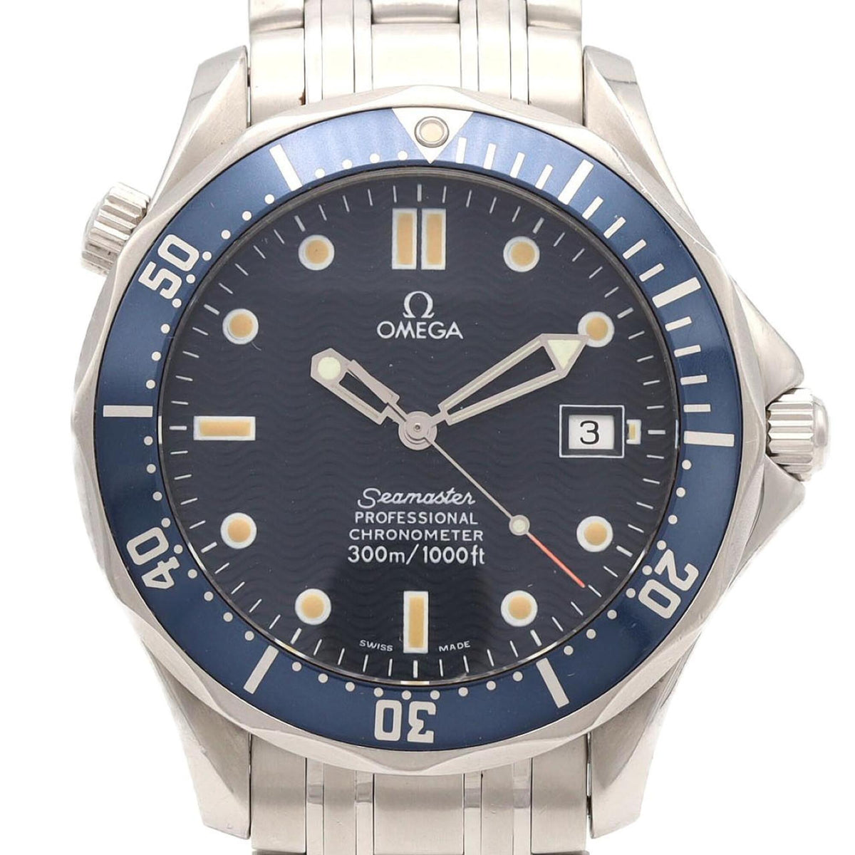 Omega Seamaster Professional 2531.8 horloge met blauwe wijzerplaat, 41 mm
