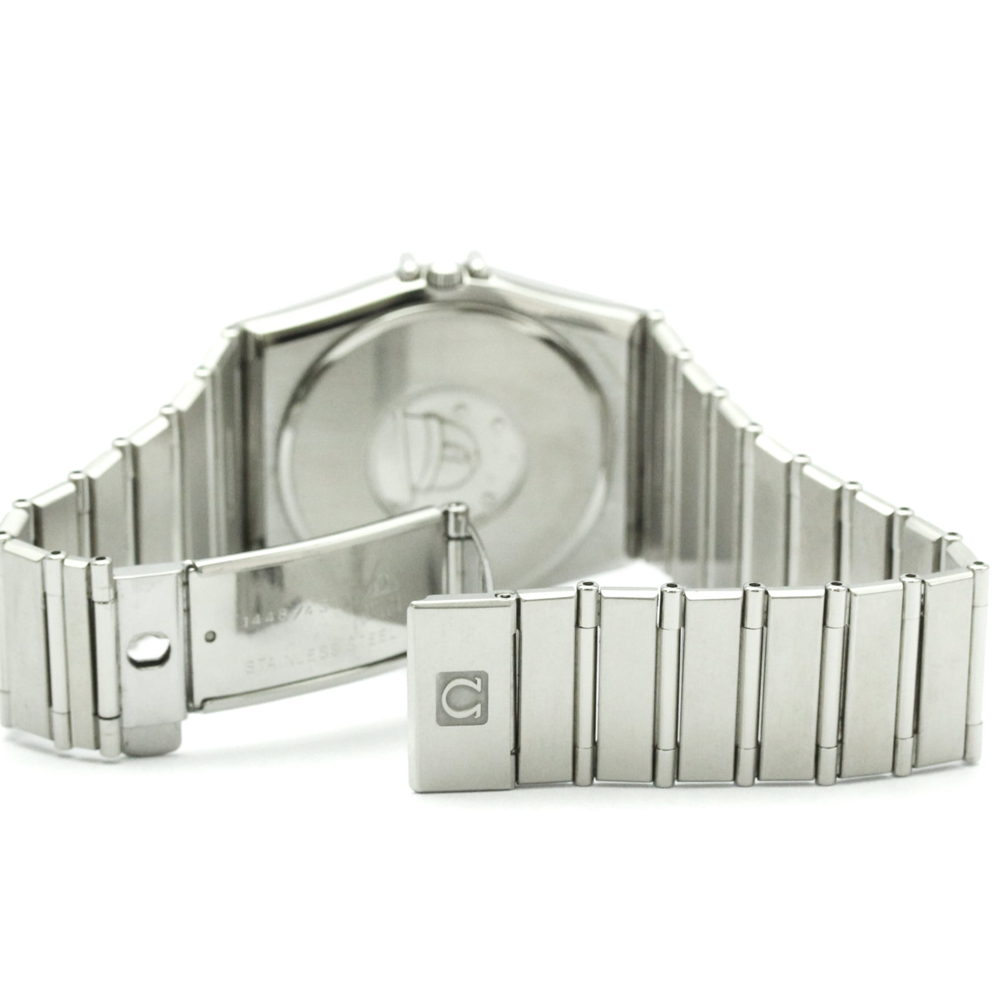 OMEGA Constellation Day Date stalen quartz herenhorloge 396.1070