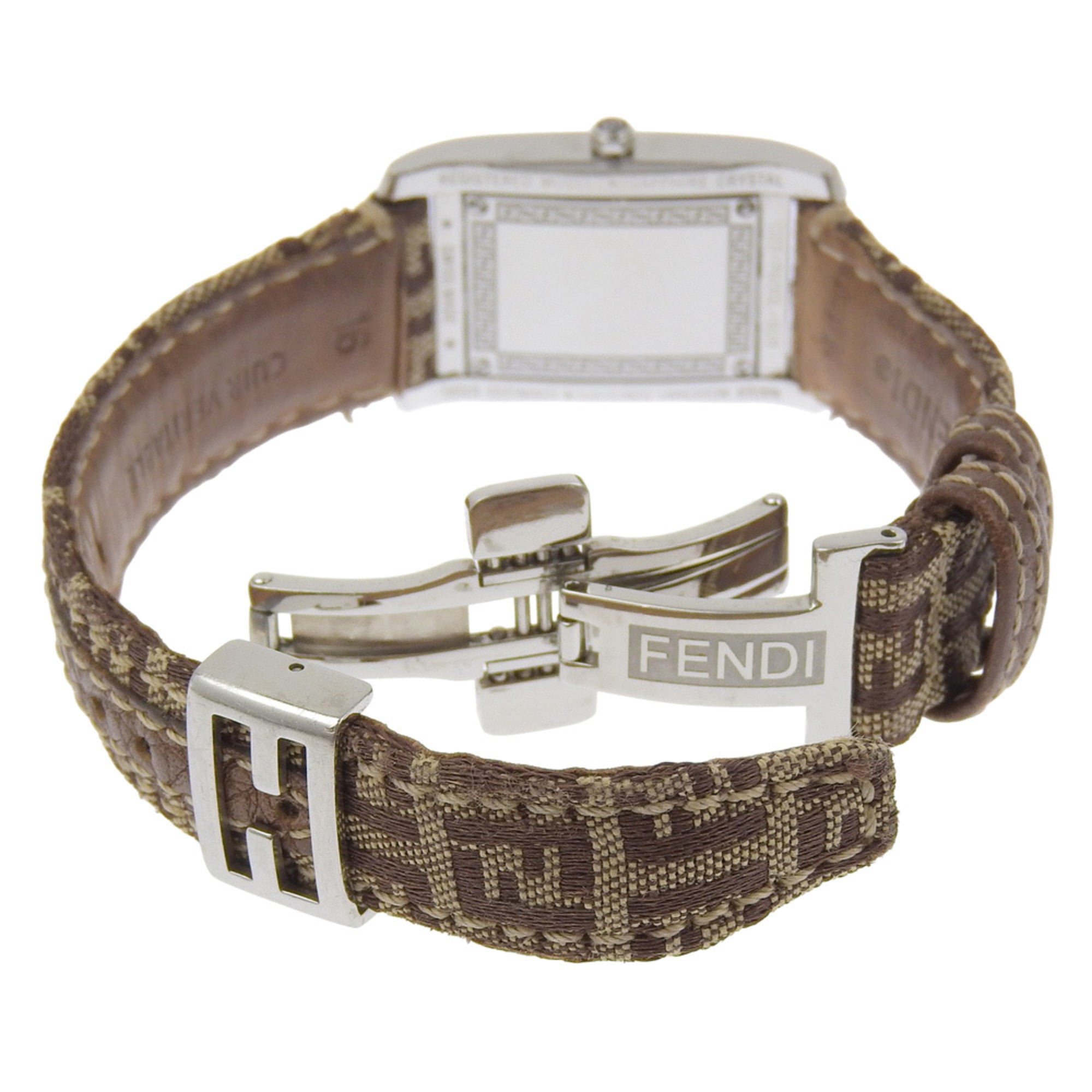 Fendi 7600L Women's Watch, Stainless Steel and Leather, Quartz Movemen