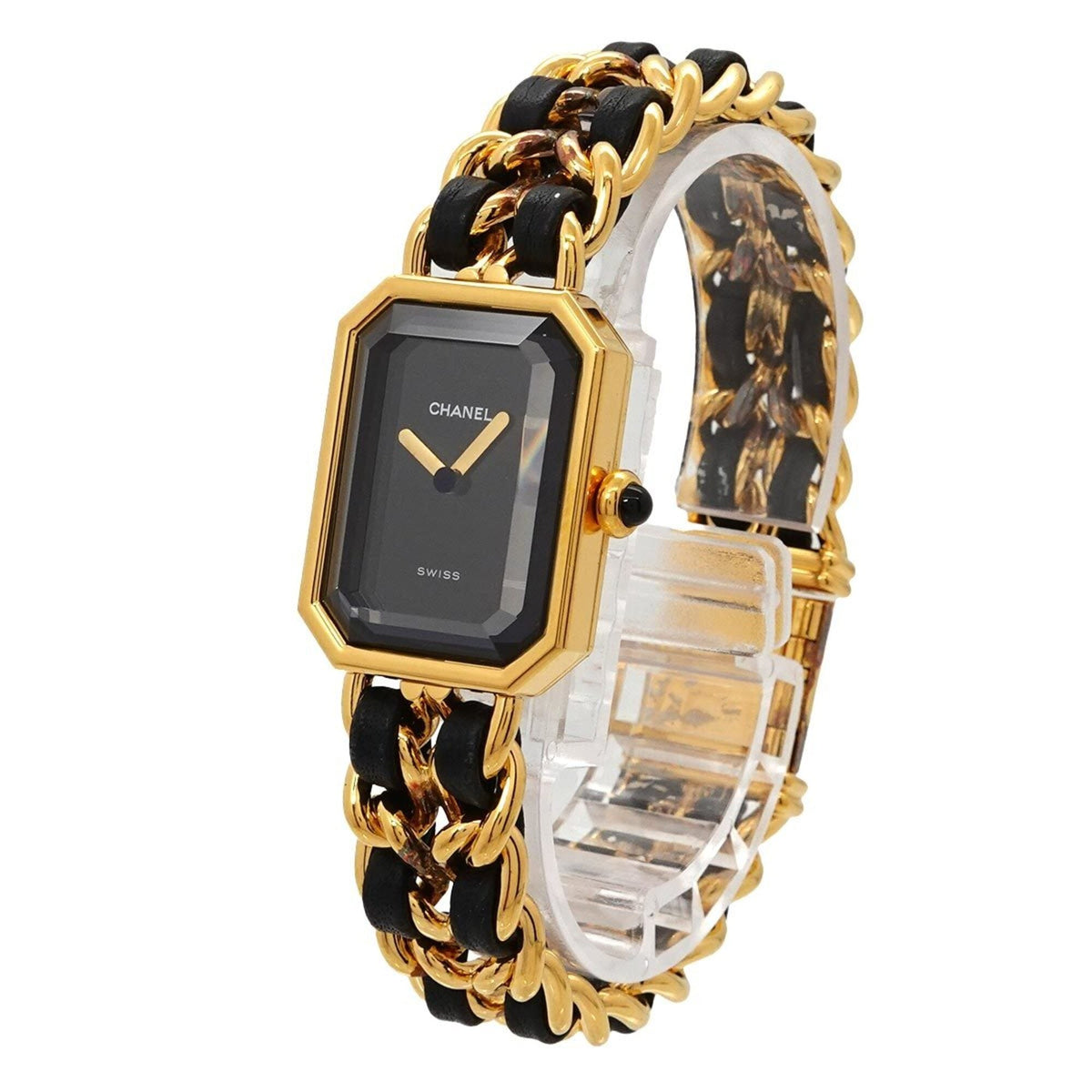 Chanel Première Large Size H0001 Black Dial 20mm Watch