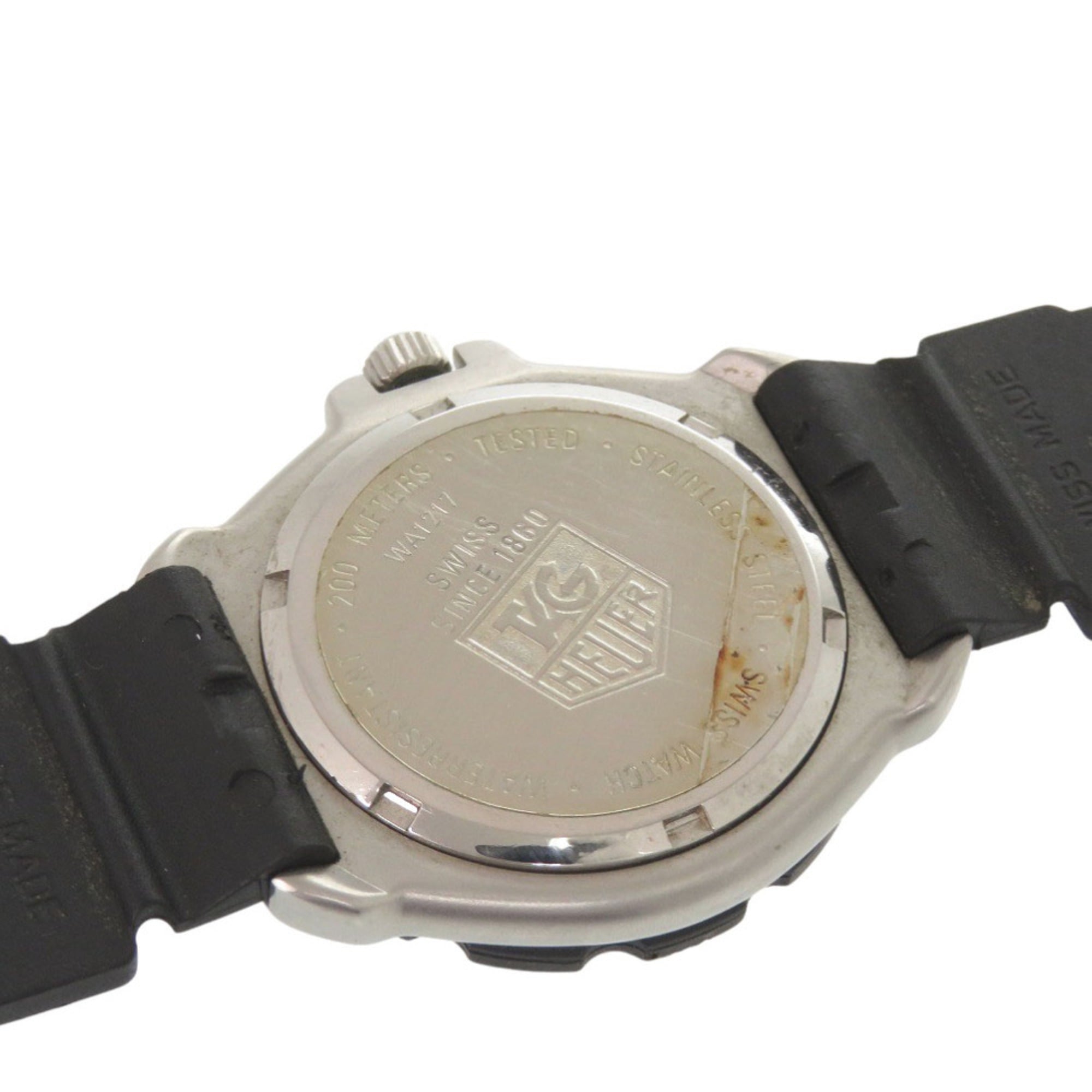 Tag Heuer Formula 1 WA1217 Uhr aus Edelstahl mit Kautschukarmband, Schwarz und Rosa Zifferblatt, QuarzUhrwerk, 1922