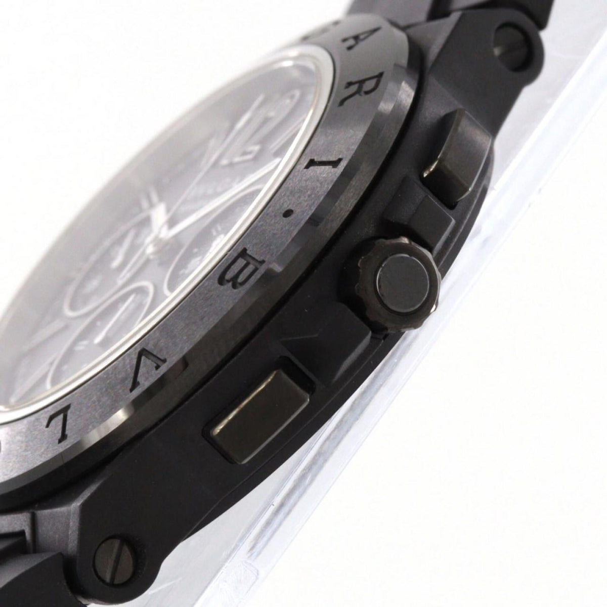 Bvlgari Bulgari Diagono Magnesium Chrono DG42SMCCH/DG42BSMCVDCH Black Dial 42mm Watch