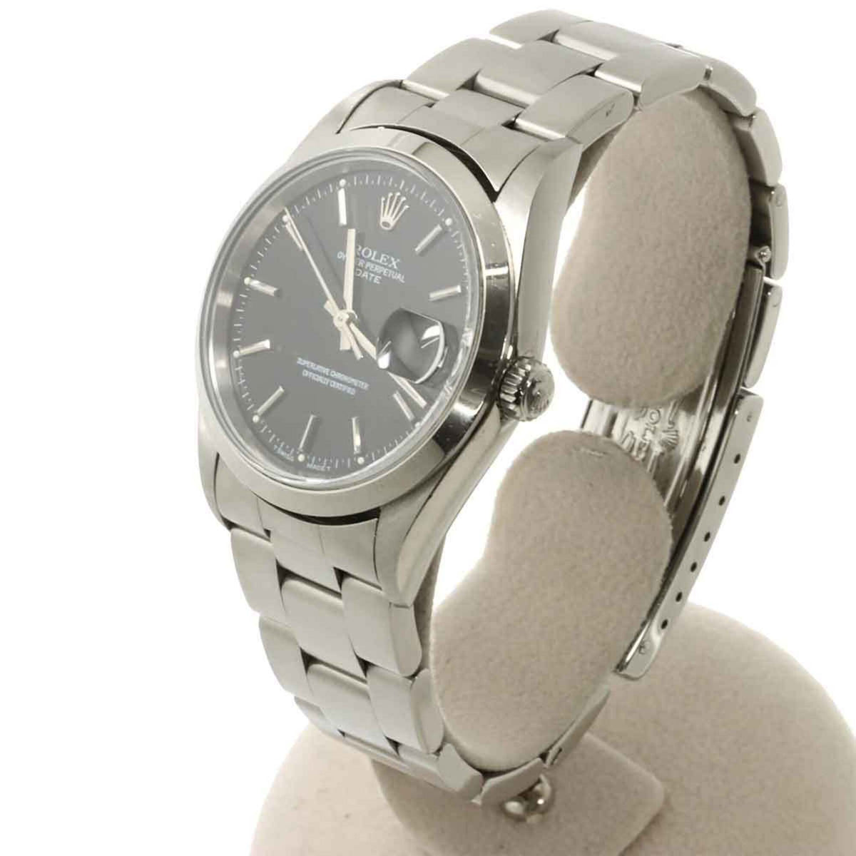 Montre Rolex Oyster Perpetual Date 15200 Noir cadran 34 mm