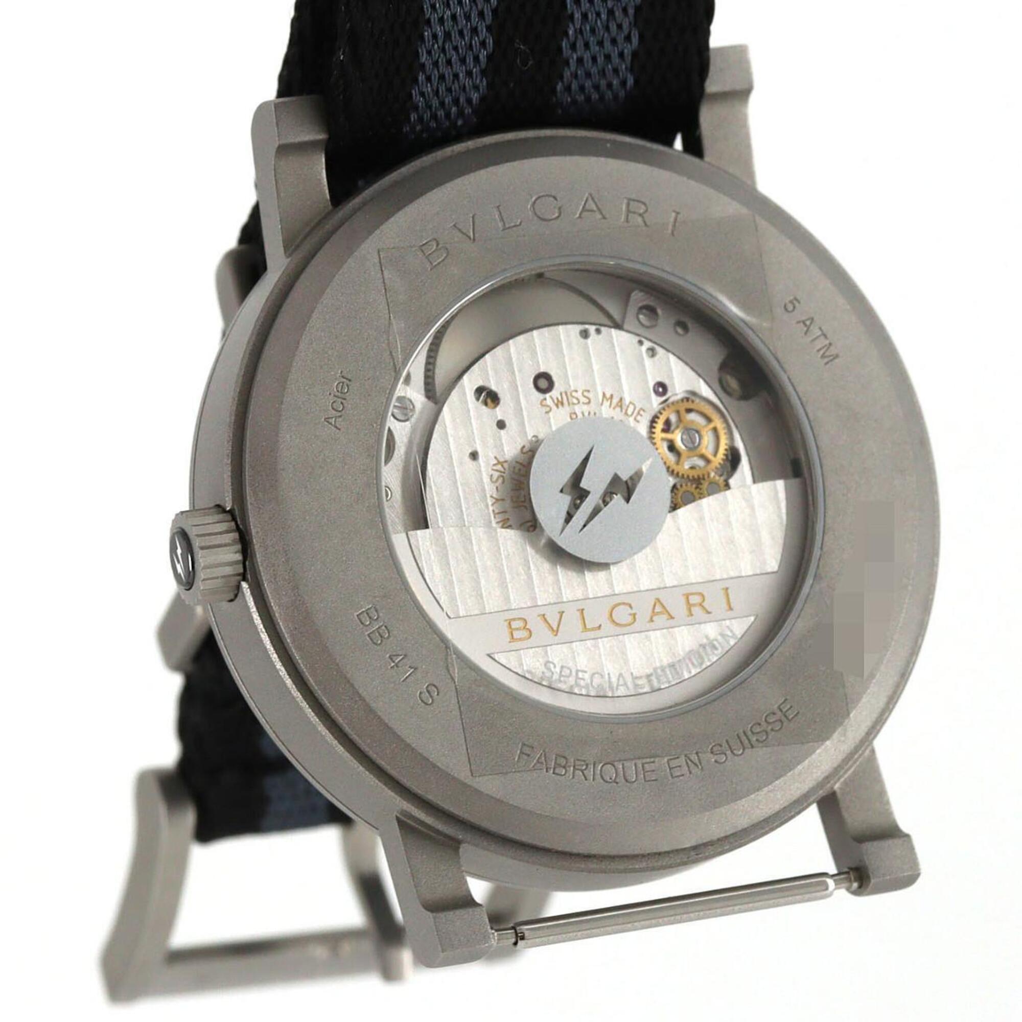 Bulgari JAPAN BB41S/103443 Black Dial 41mm Watch