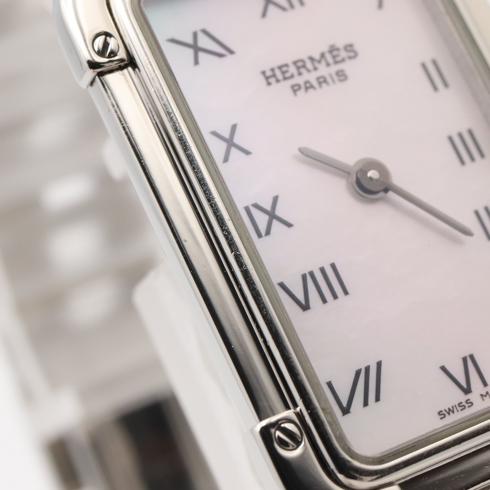 Hermes Clojure CR2.210 White Dial Stainless steel 18mm Watch