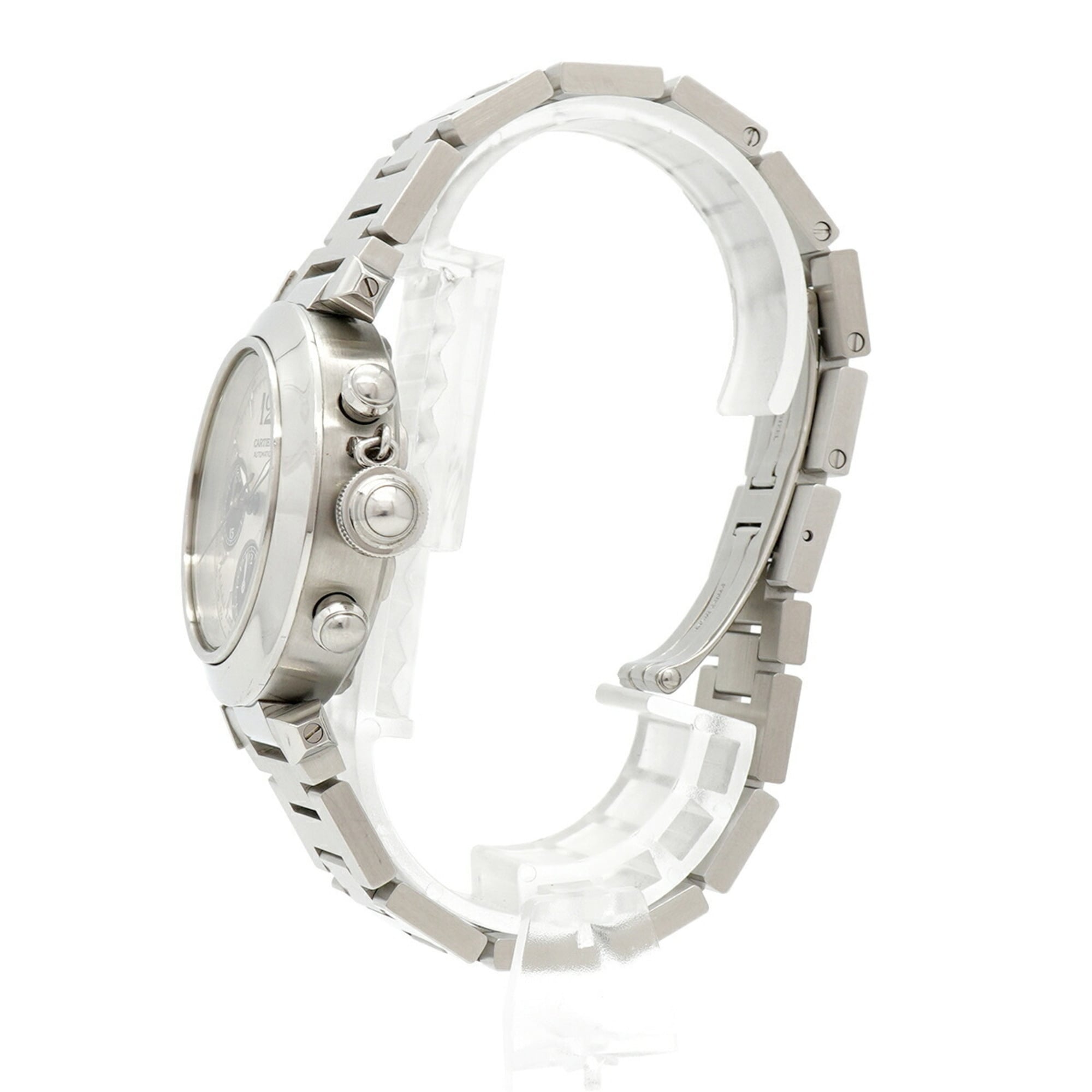 Cartier Pasha C W31048M7 Silver Dial Men's Watch