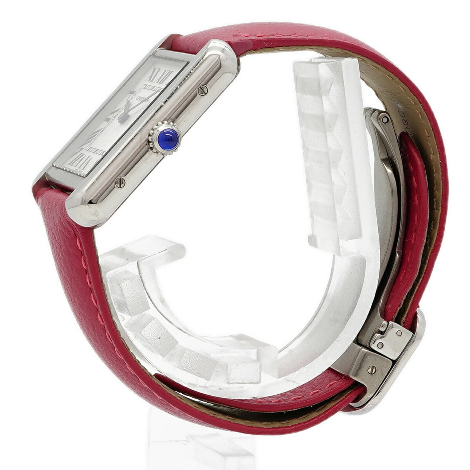 Cartier Tank Solo SM WSTA0030 Silver Dial 24mm Watch