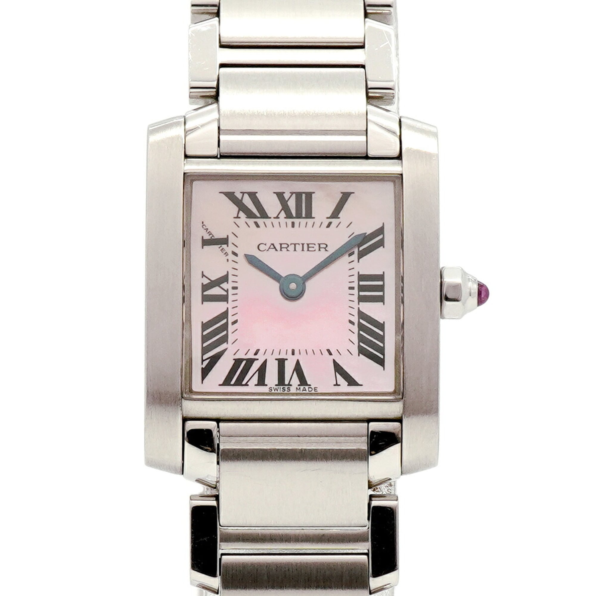 Cartier Tank Française SM W51028Q3 Pink Dial 20mm Watch