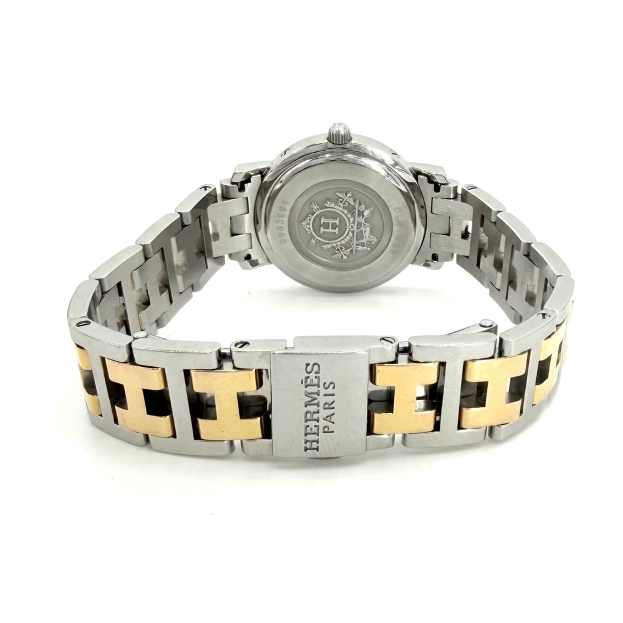 Montre Hermes Clipper CL4.222 Blanc avec boîtier et cadran de 24 mm