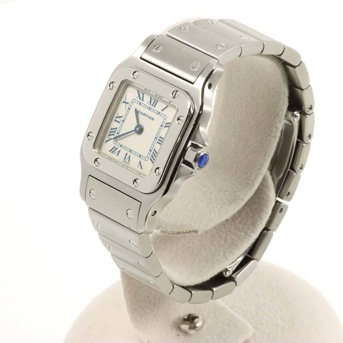Cartier Santos Galbee SM W20017D6 Ivory Dial 23mm Watch