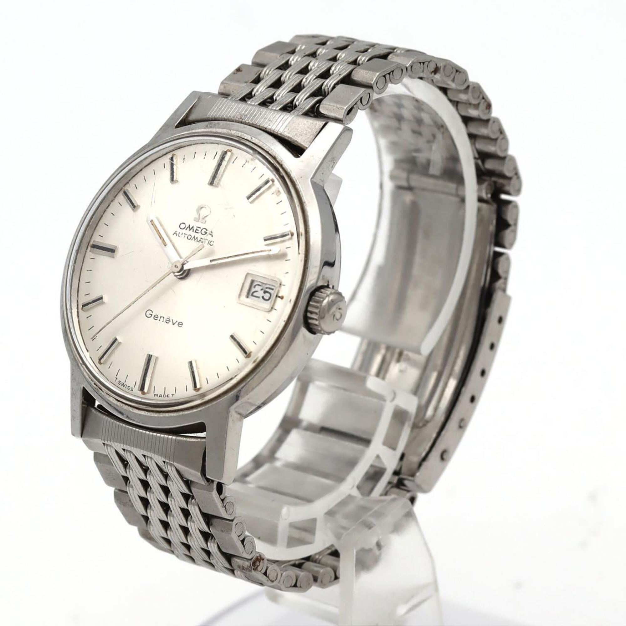 Omega Geneve Stainless Steel Automatic Watch