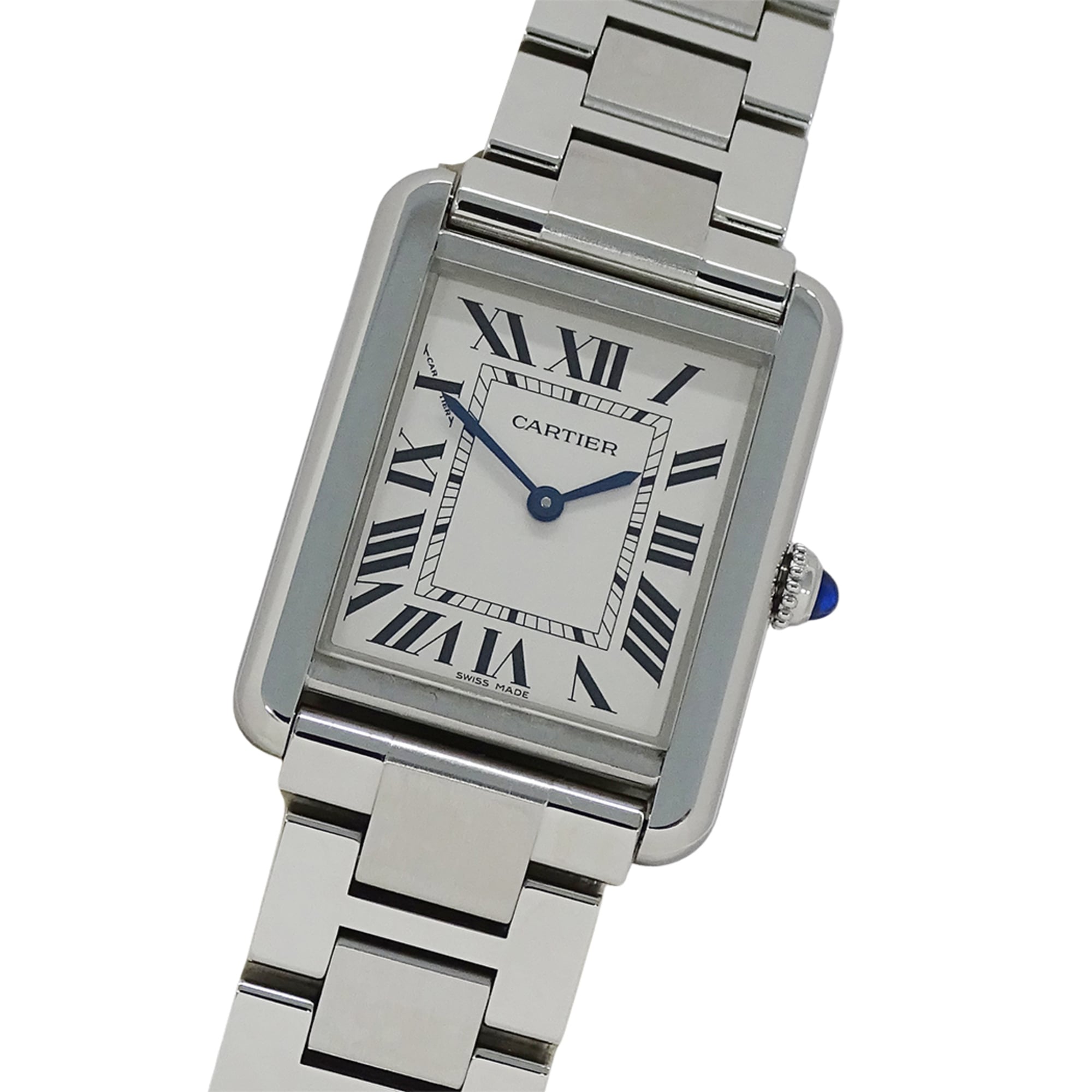 Cartier Tank Solo SM W5200013 Silver Dial 24mm Watch