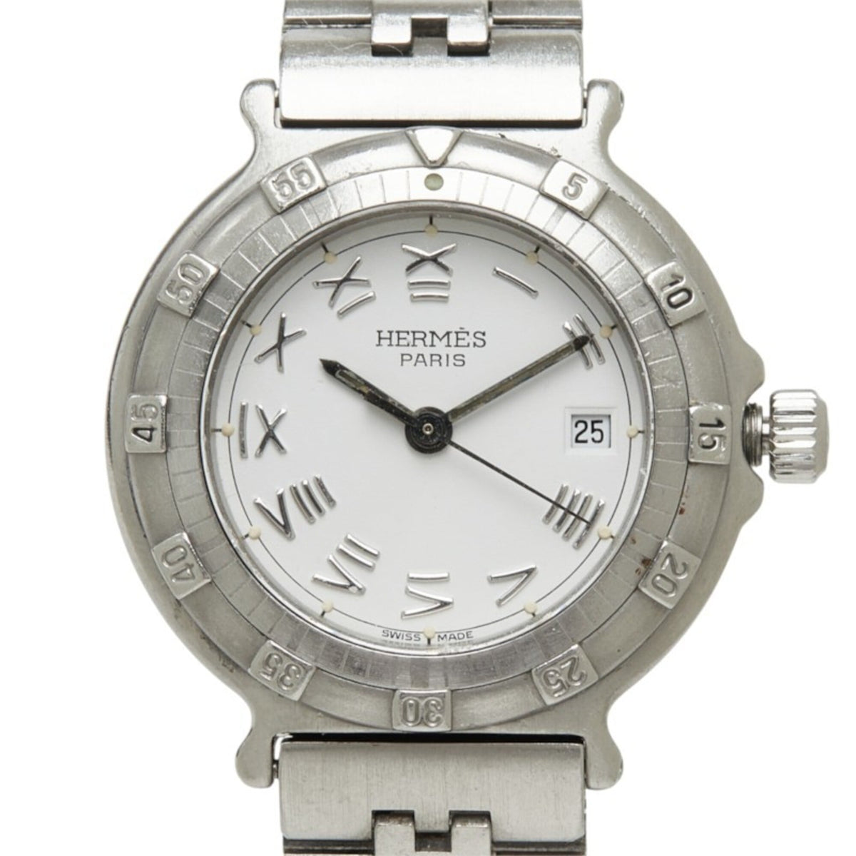 Hermes Captain Nemo 10ATU Silver Dial 27mm Watch