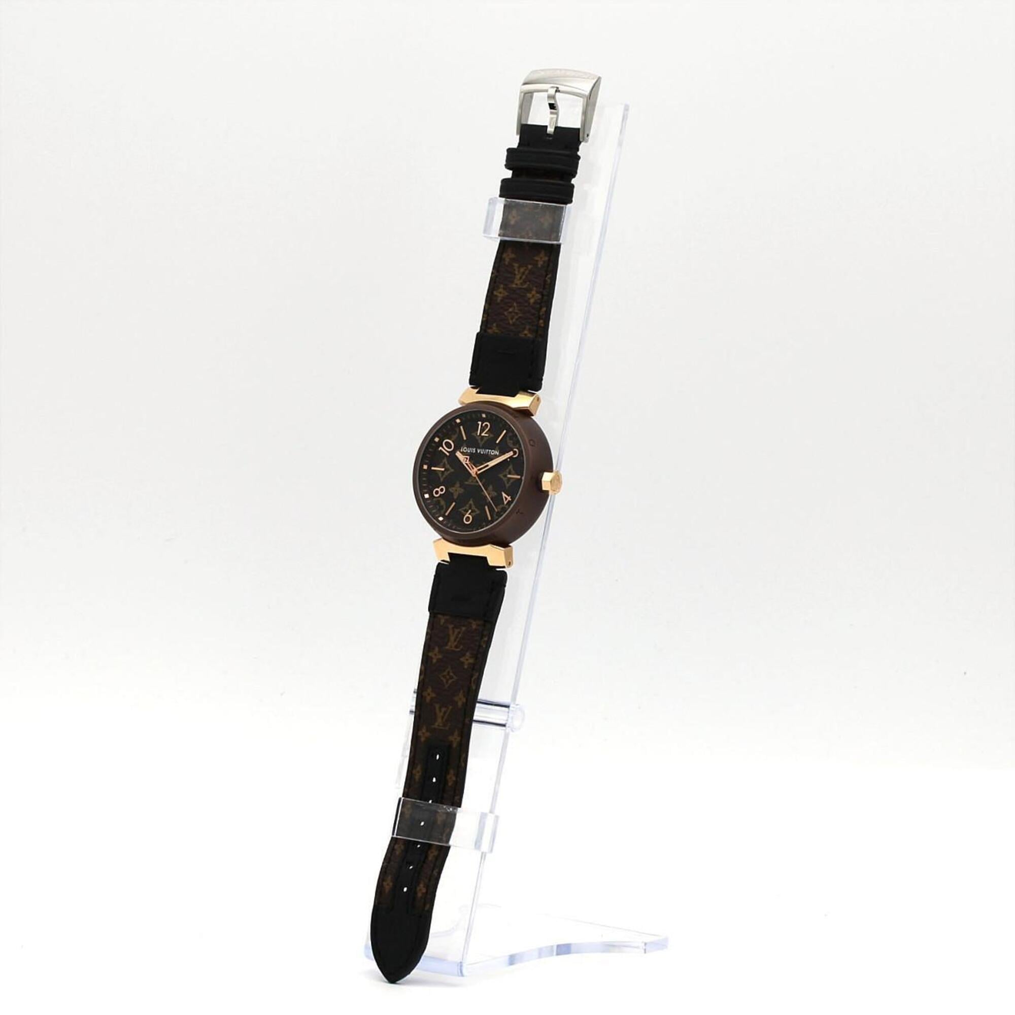 Louis Vuitton Tambour QA139 Brown Dial 39mm Watch