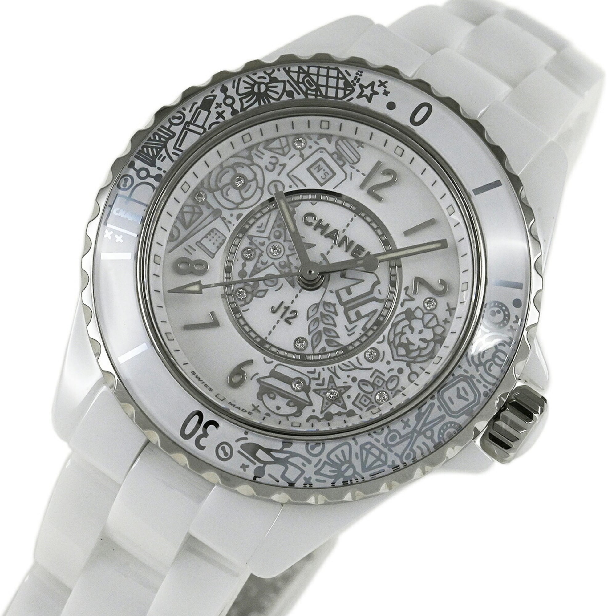 CHANEL J12 33mm 20th Anniversary Limited Edition Watch, to 2020 Pieces, H6477, Women's