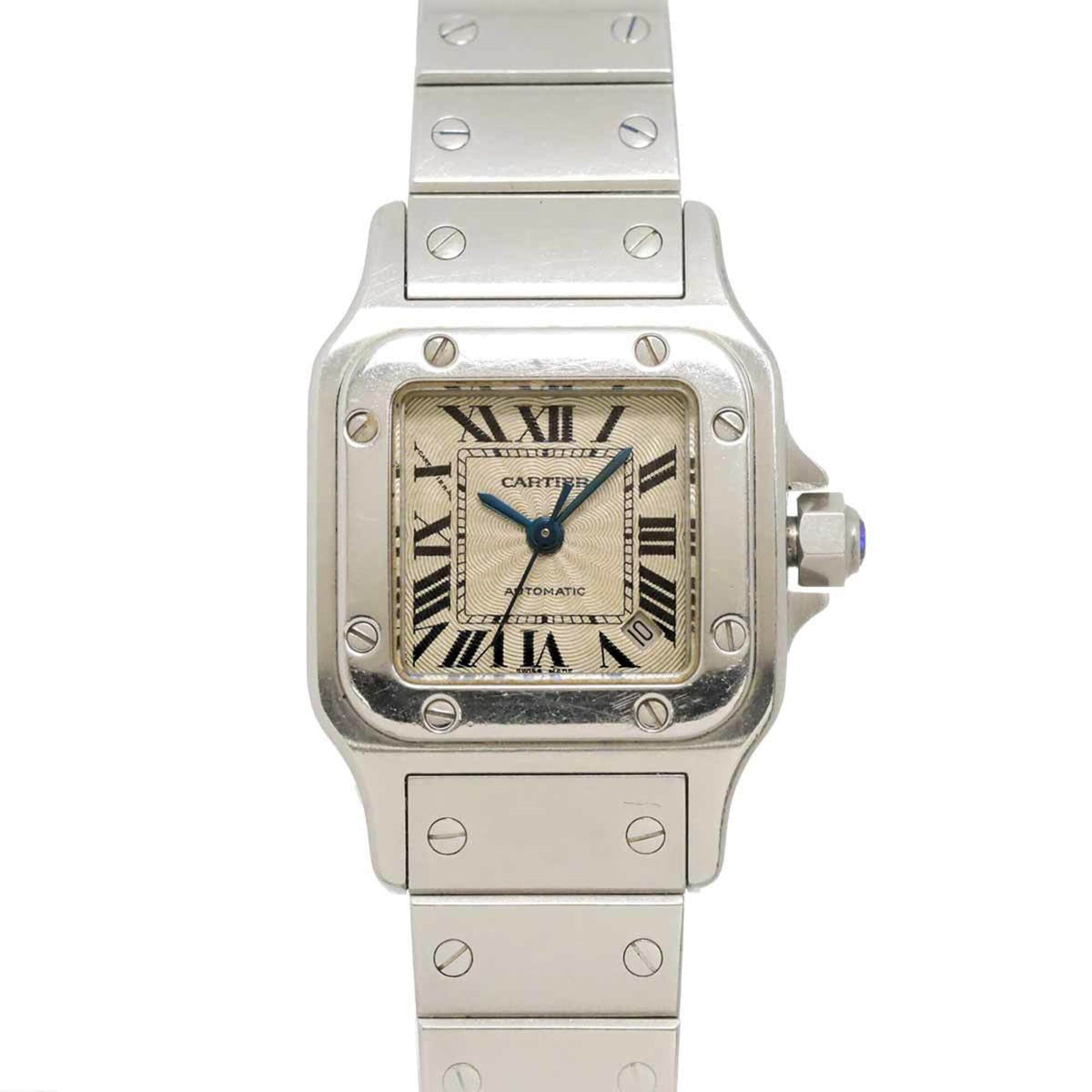 Cartier Santos Galbee SM W20054D6 Silber Zifferblatt 24 mm Uhr