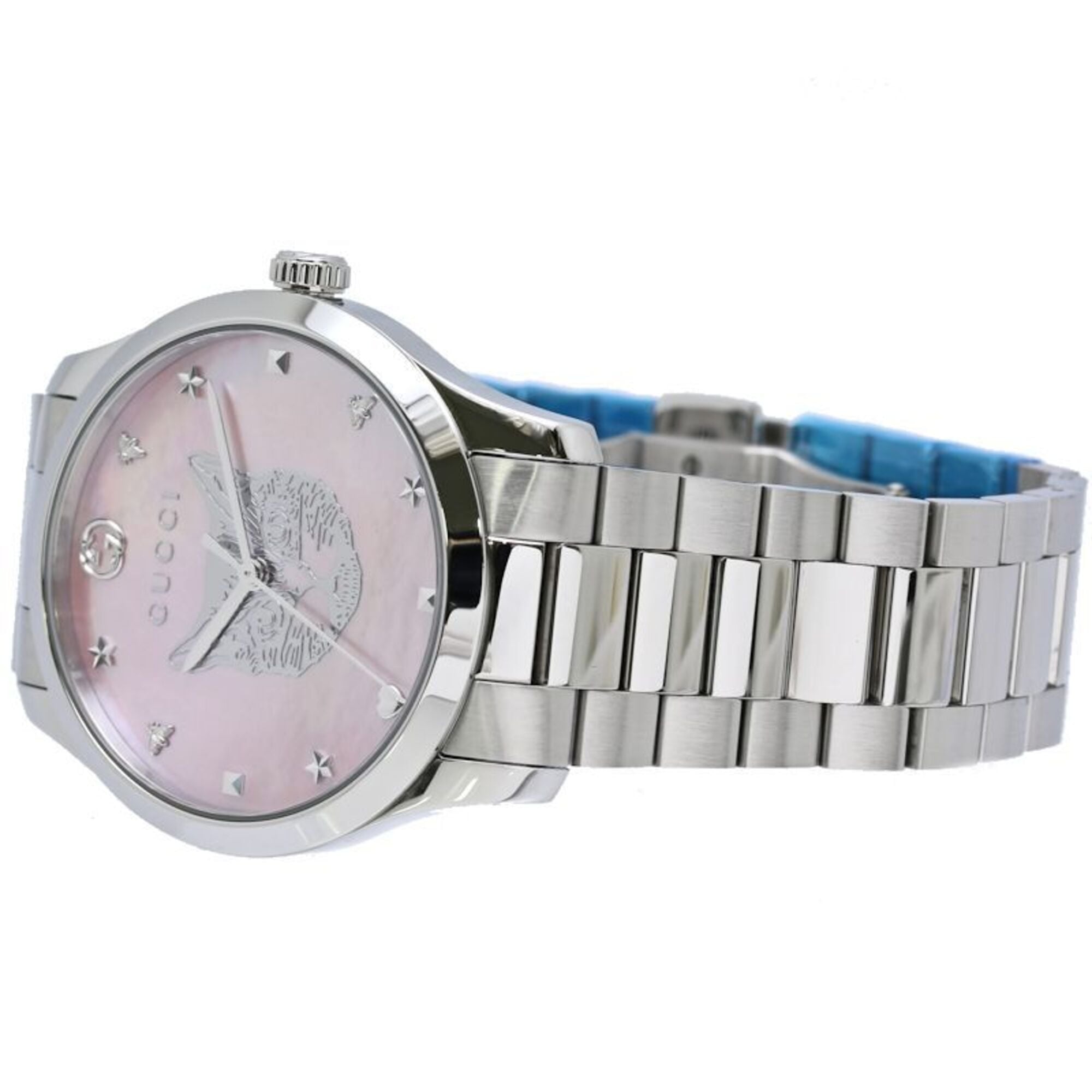 Gucci G-Timeless Mystic Cat YA1264166 YA1264166 126.4 Pink shell Dial 38mm Watch