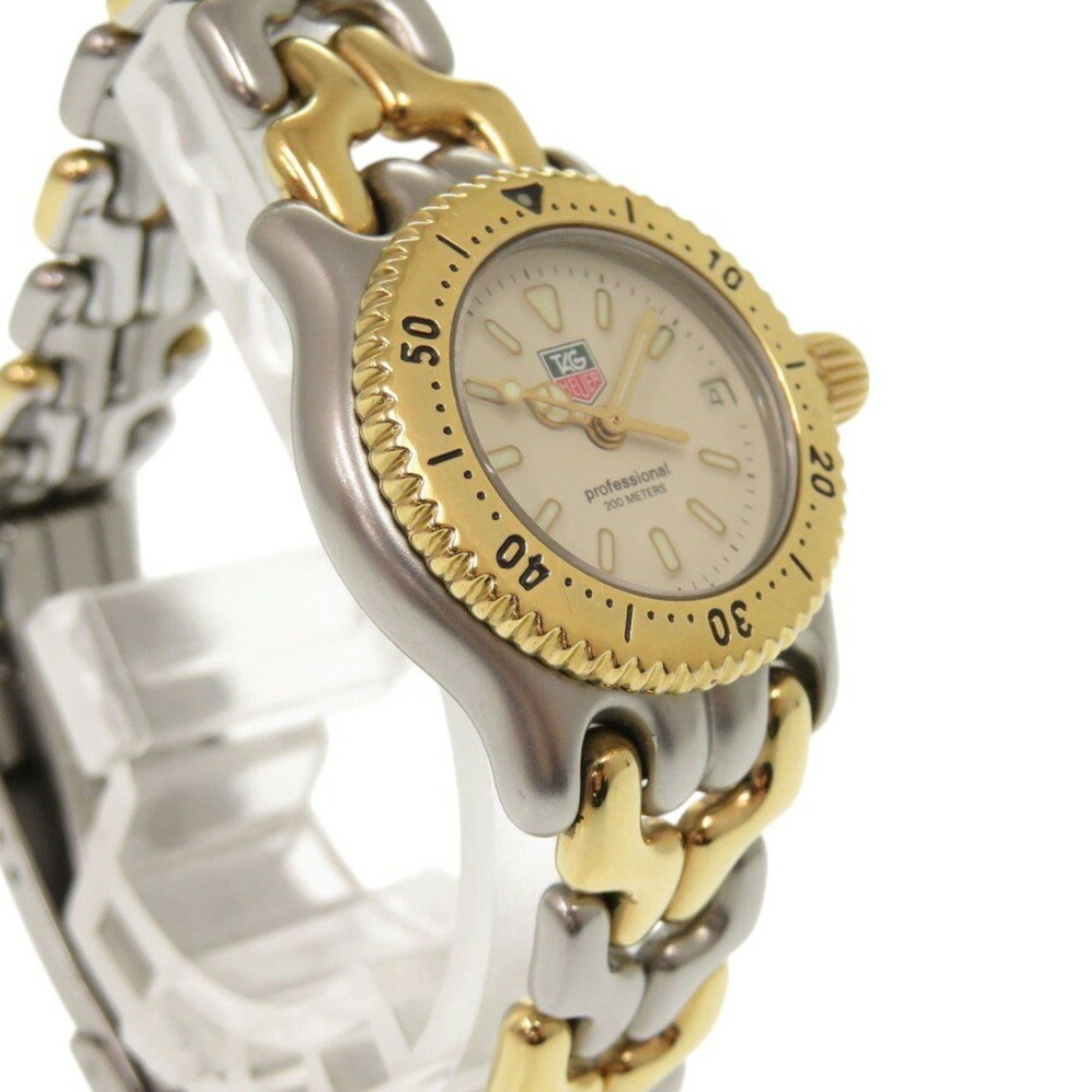 TAG Heuer Cell Series S95.708 SS Elfenbein Quarz-Uhr Silber-Gold 0395TAG HEUER